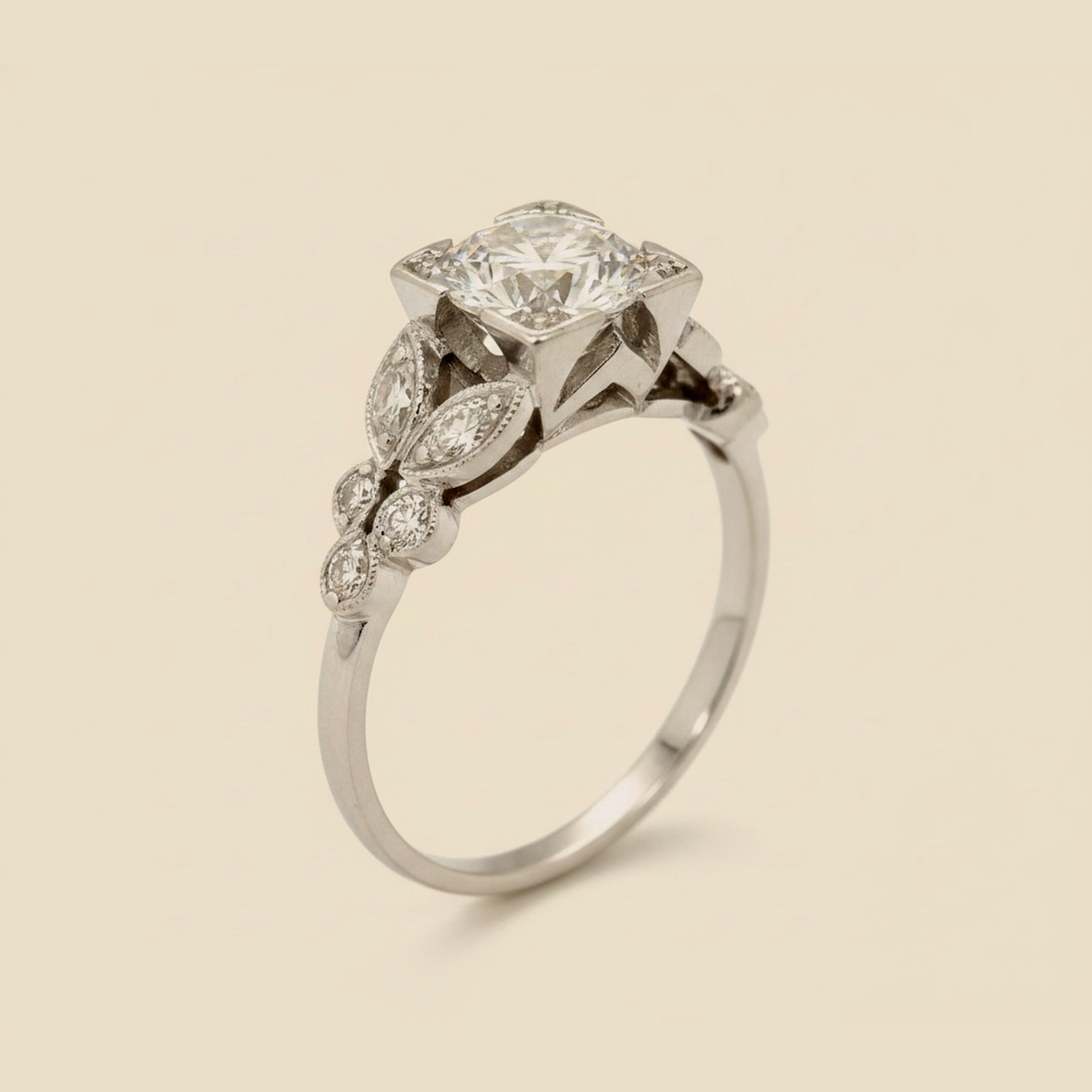 Platinum Diamond Engagement Ring.