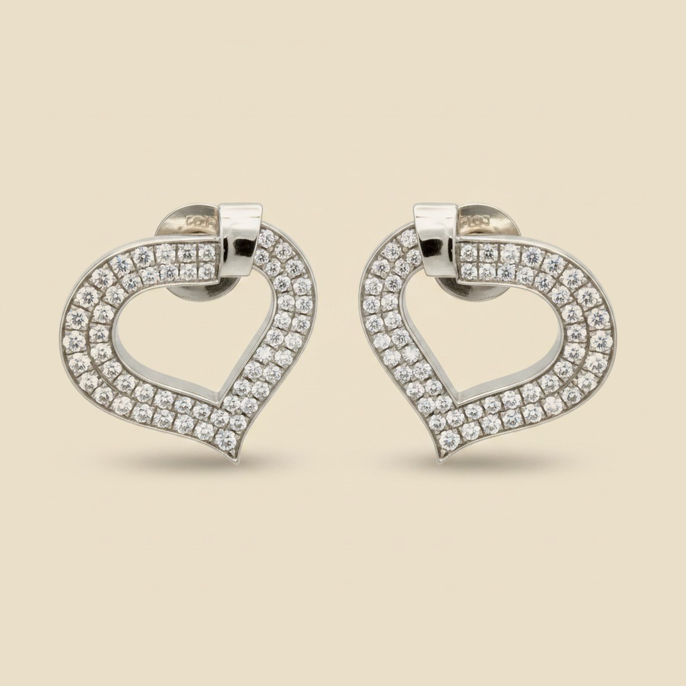 Chopard 18k White Gold Diamond Earrings