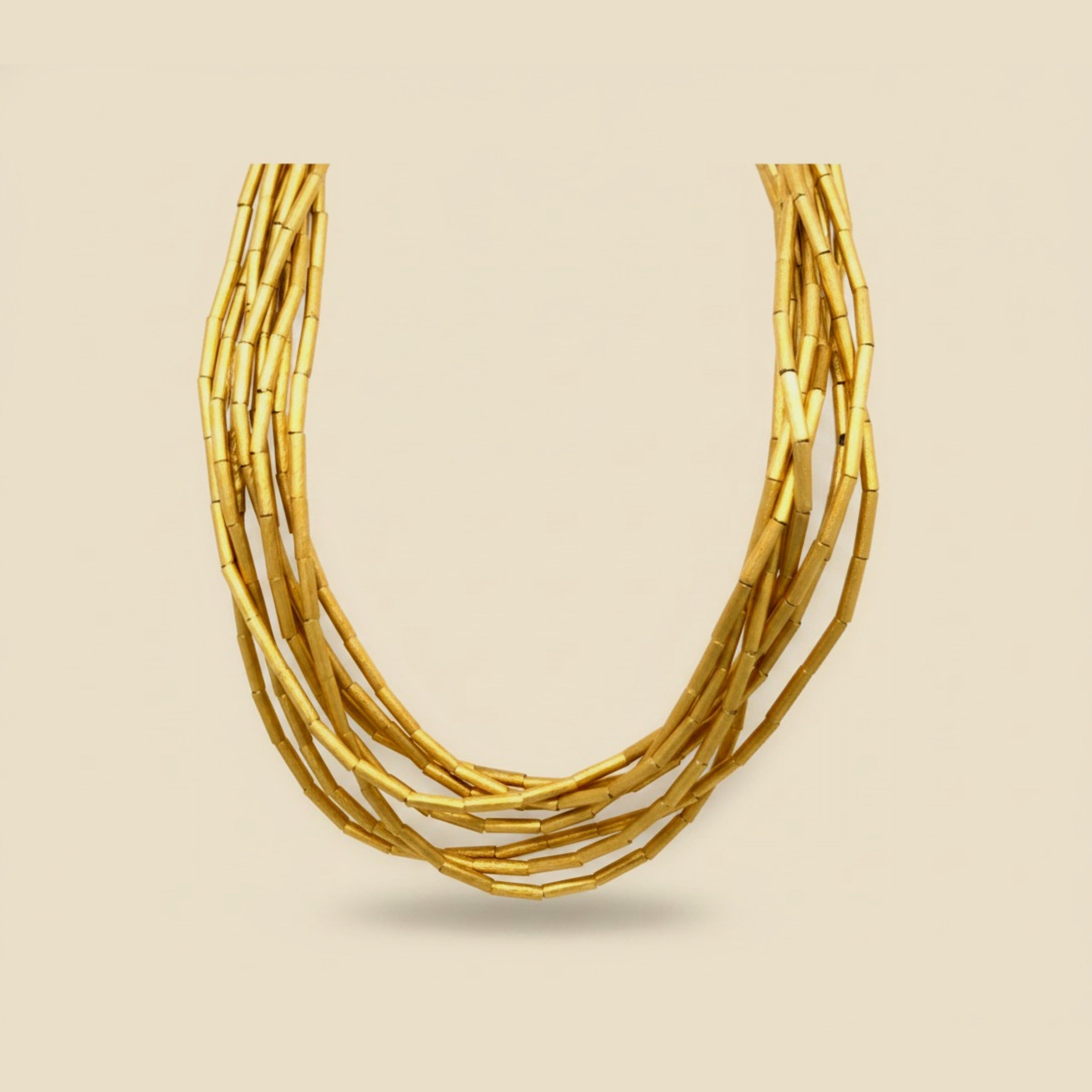H. Stern Fluid Gold Cylinder Necklace