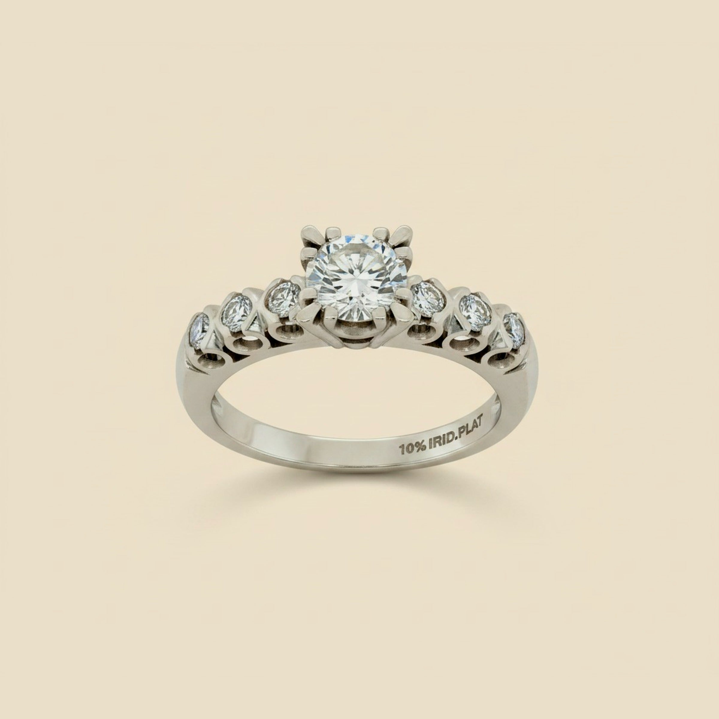 Vintage Platinum Diamond Engagement Ring