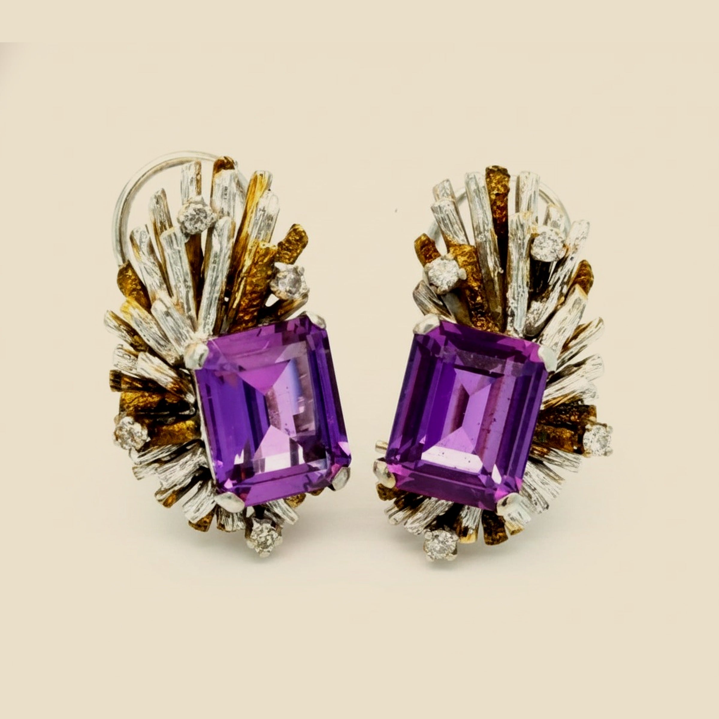Amethyst & Diamond Earrings – Empire Diamond