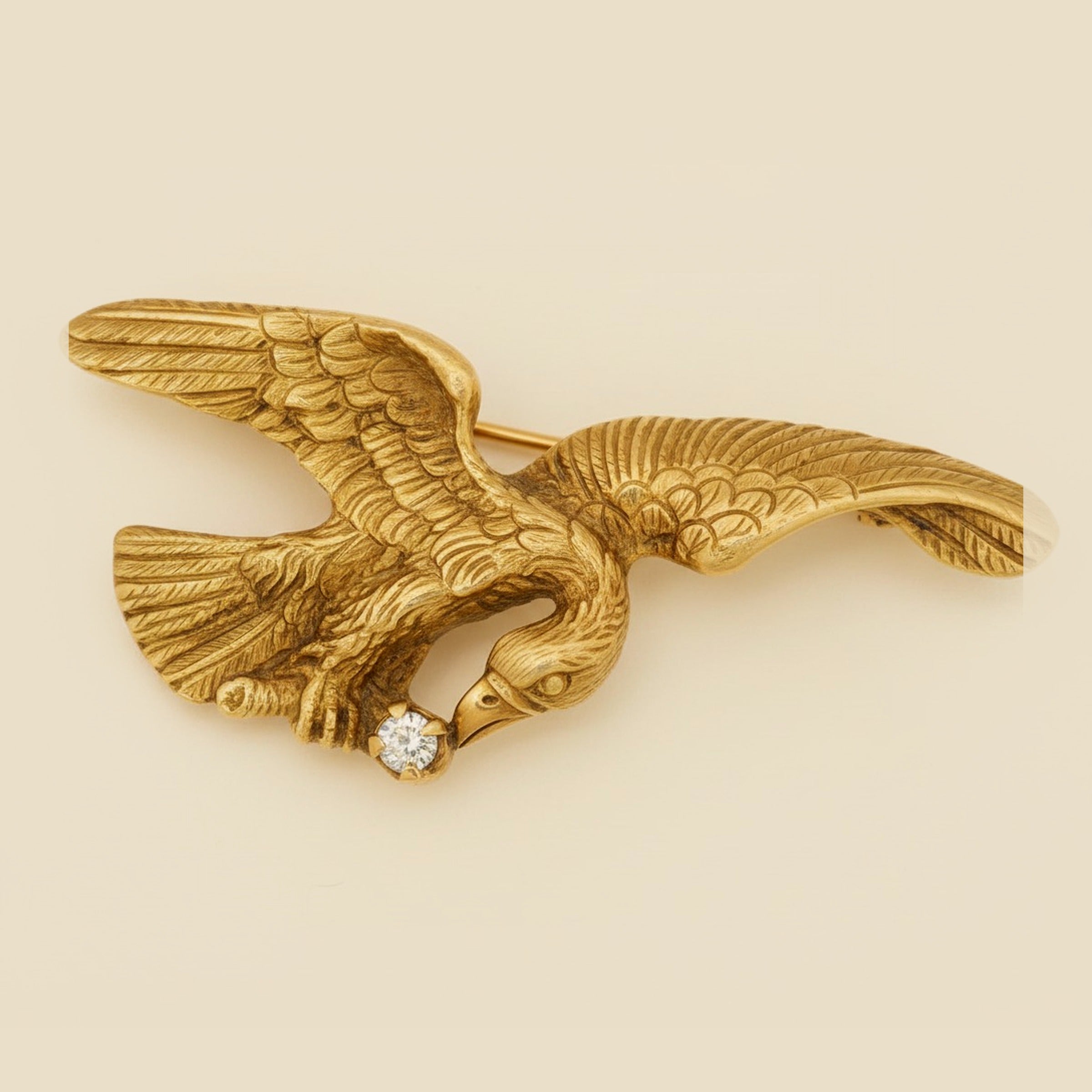 Art Nouveau Eagle Pin – Empire Diamond