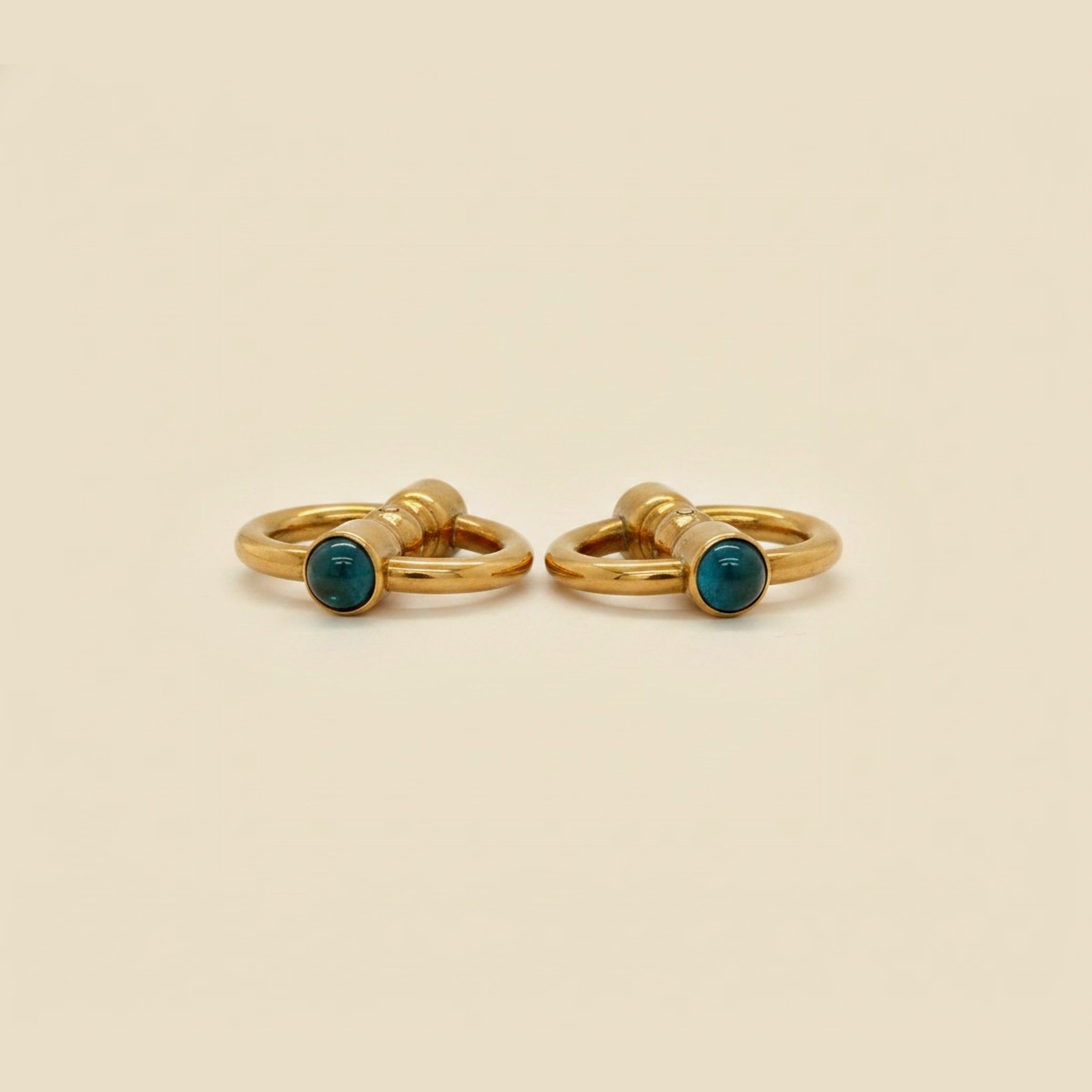 Cartier 14k Yellow Gold Stirrup Cuff Links
