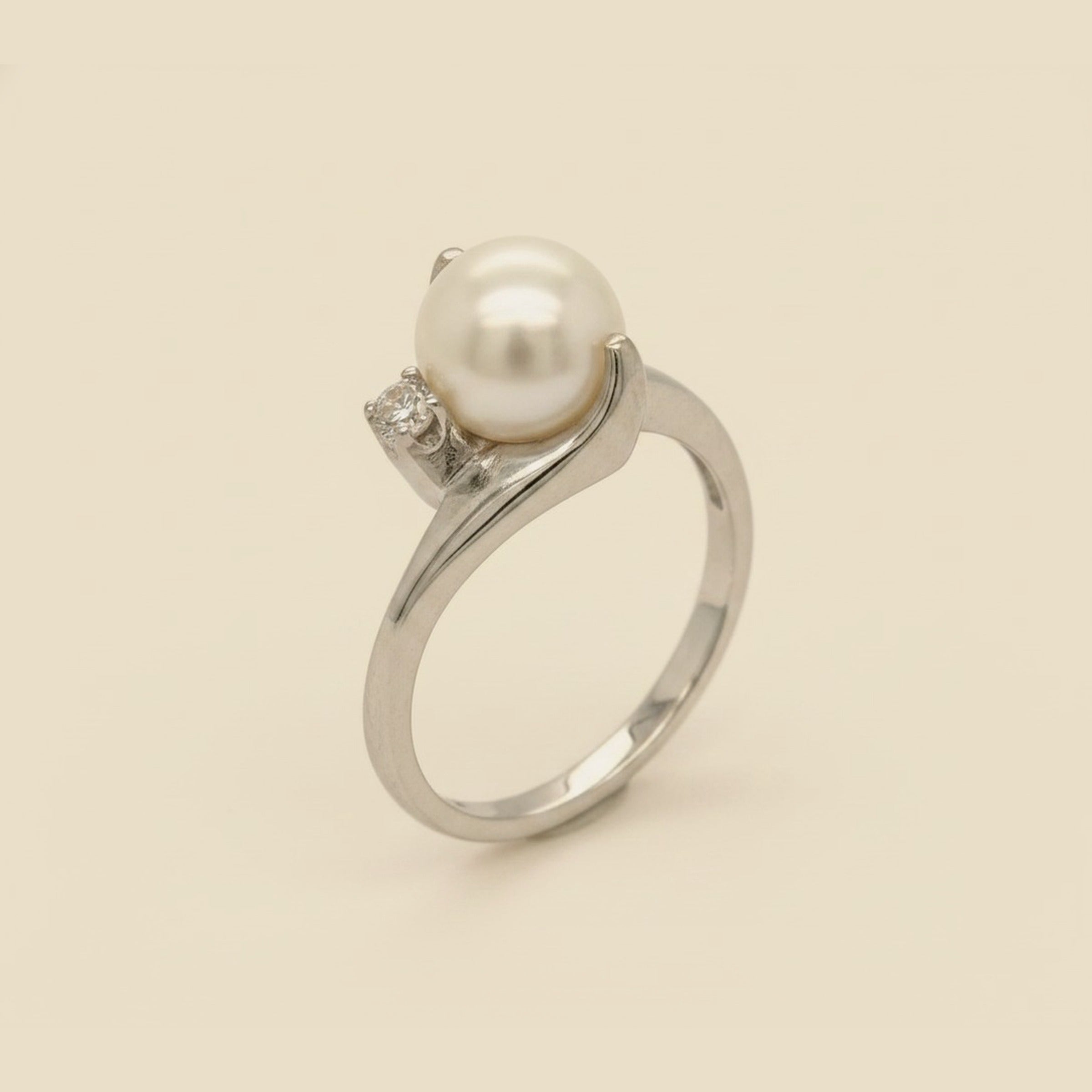 Cultured Pearl & Diamond Cocktail Ring – Empire Diamond