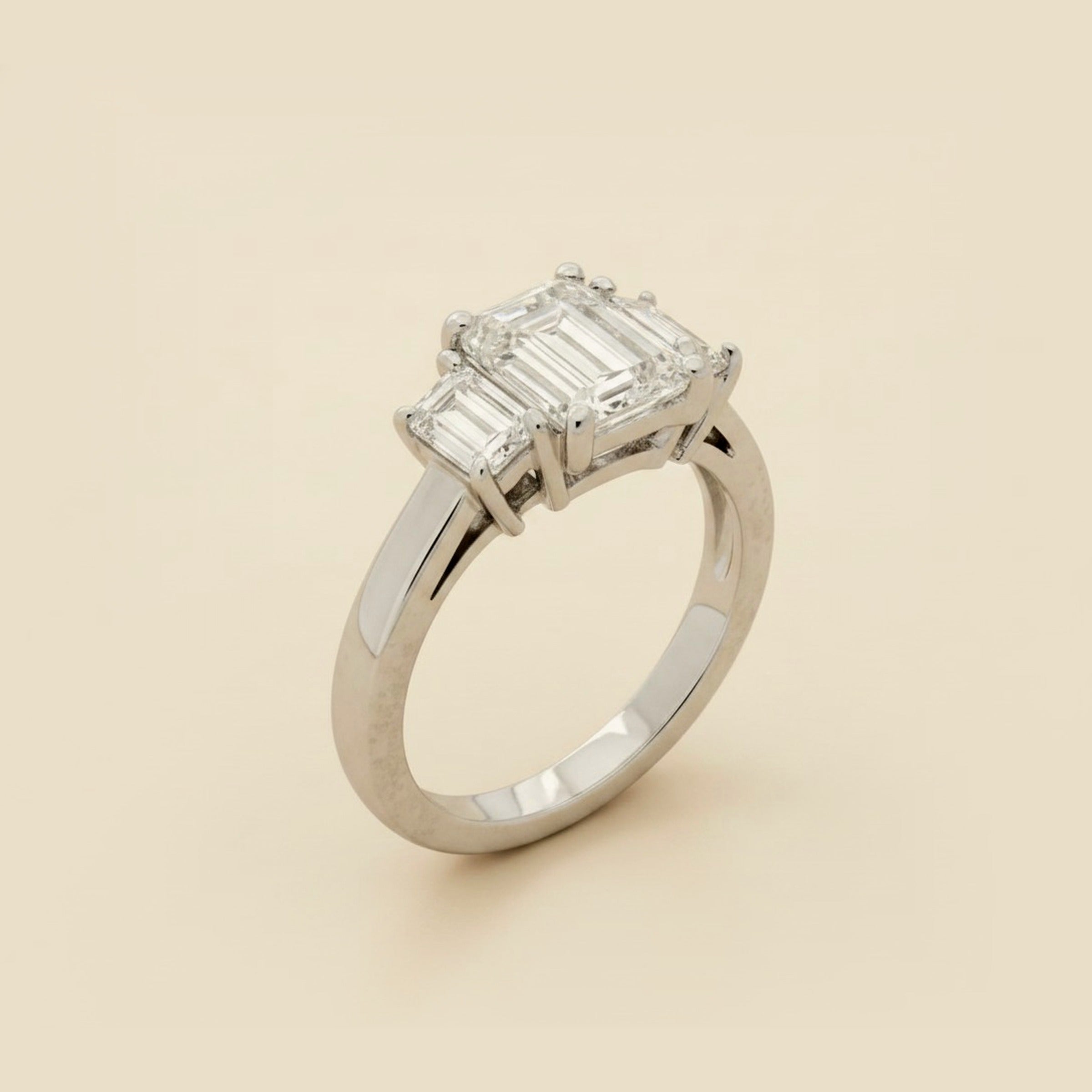 Emerald Cut Diamond 1.34cts.