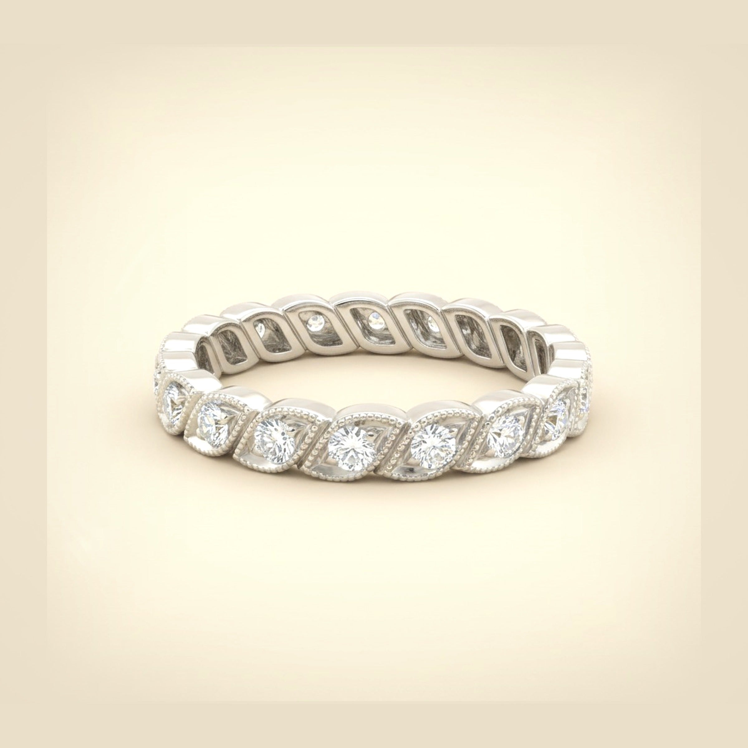 Estate White Gold Diamond Eternity Band