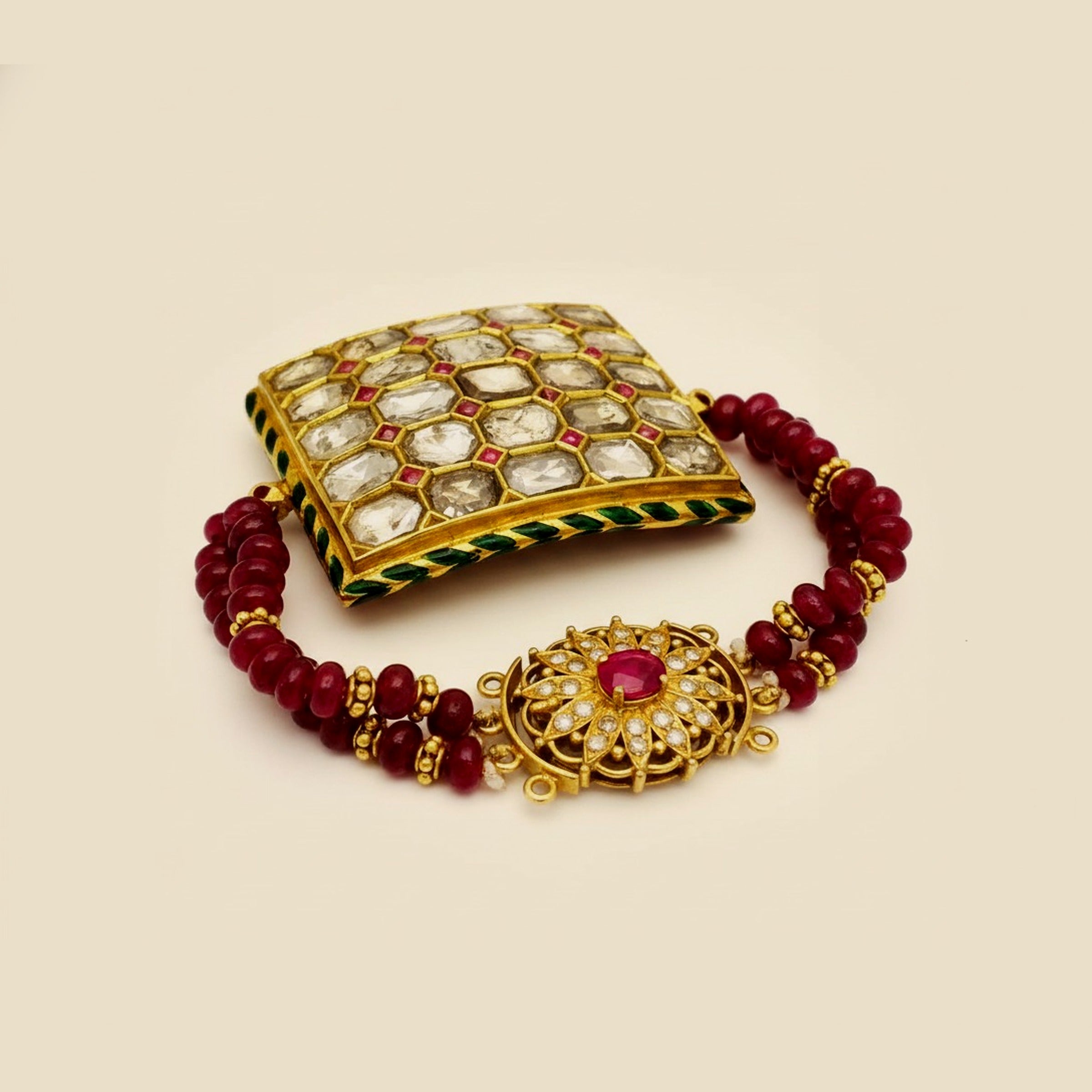 Hand painted multi-colored Enamel Bracelet