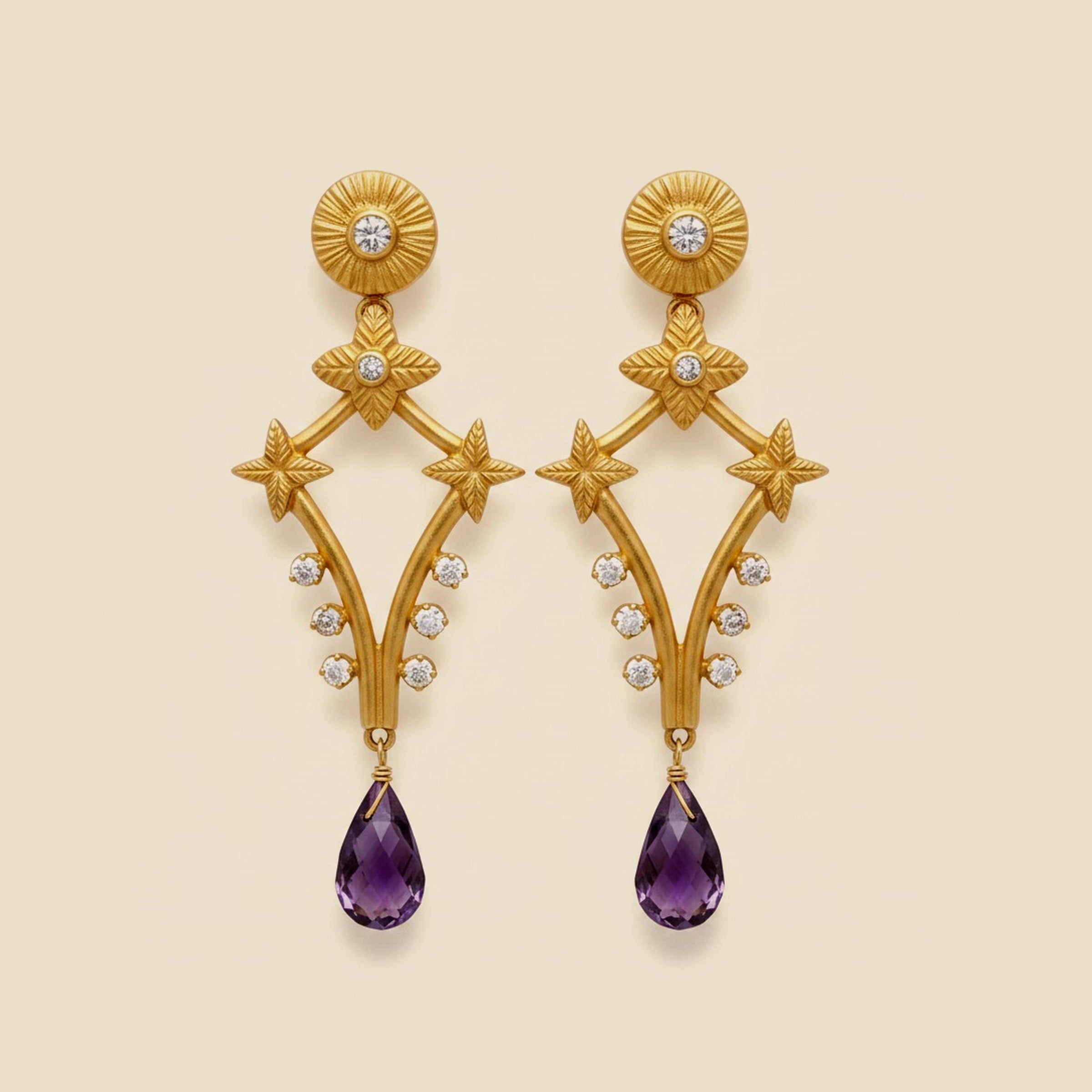 "J.J. Marco" Madison Ave NYC" Yellow Gold Diamond Seed Pearl – Empire Diamond
