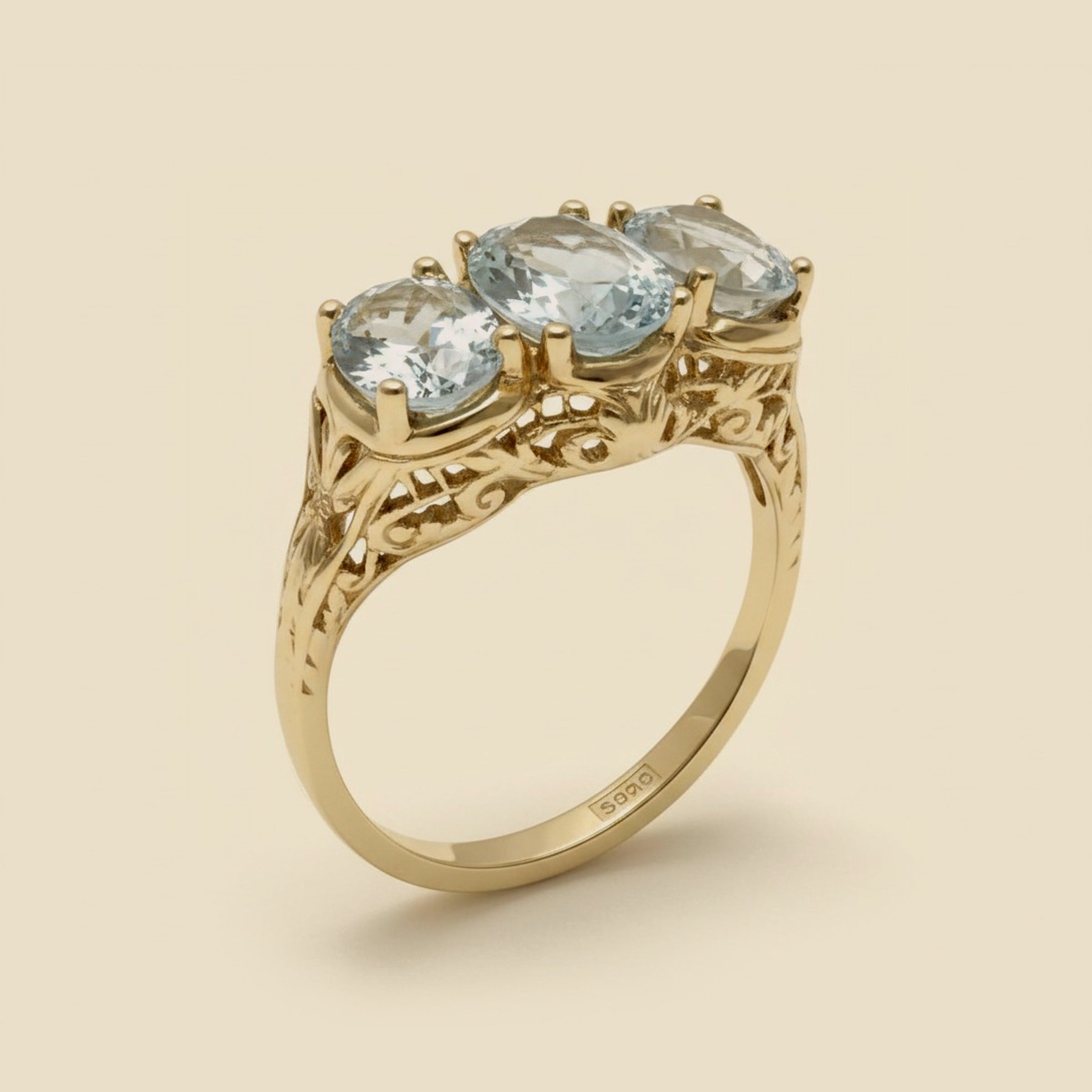 Lady's Art Deco Aquamarine Ring – Empire Diamond