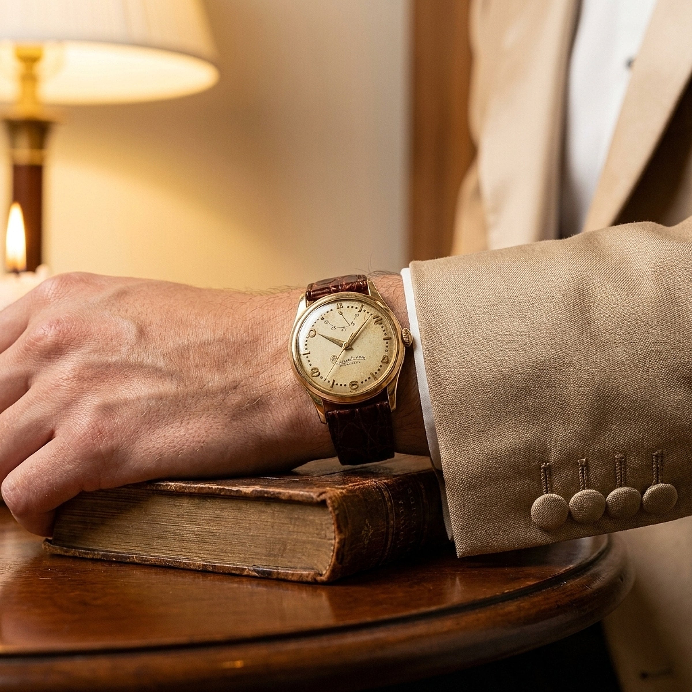 14K Yellow Gold Lucien Piccard Rotomatic Wrist Watch