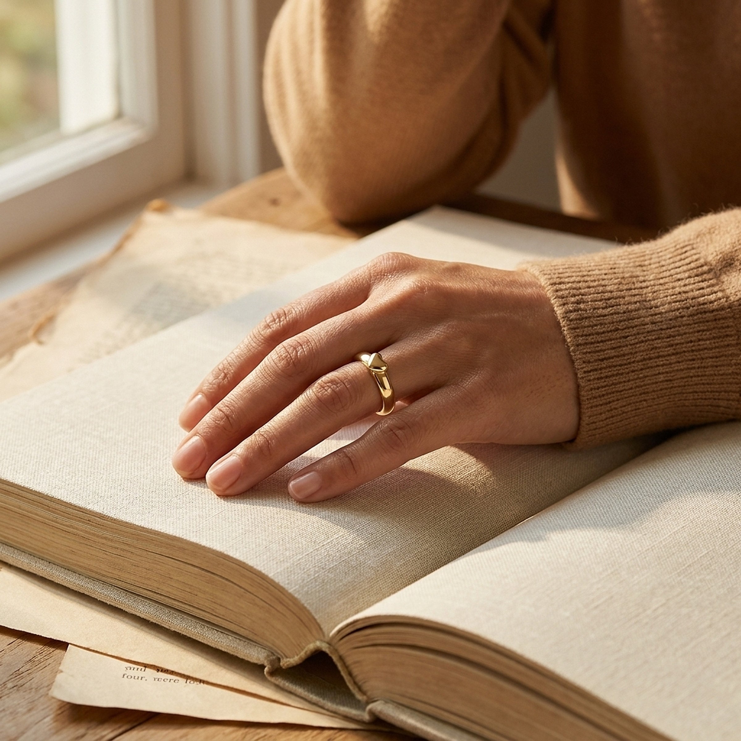 Tiffany & Co. 18K Yellow Gold Puffy Heart Ring