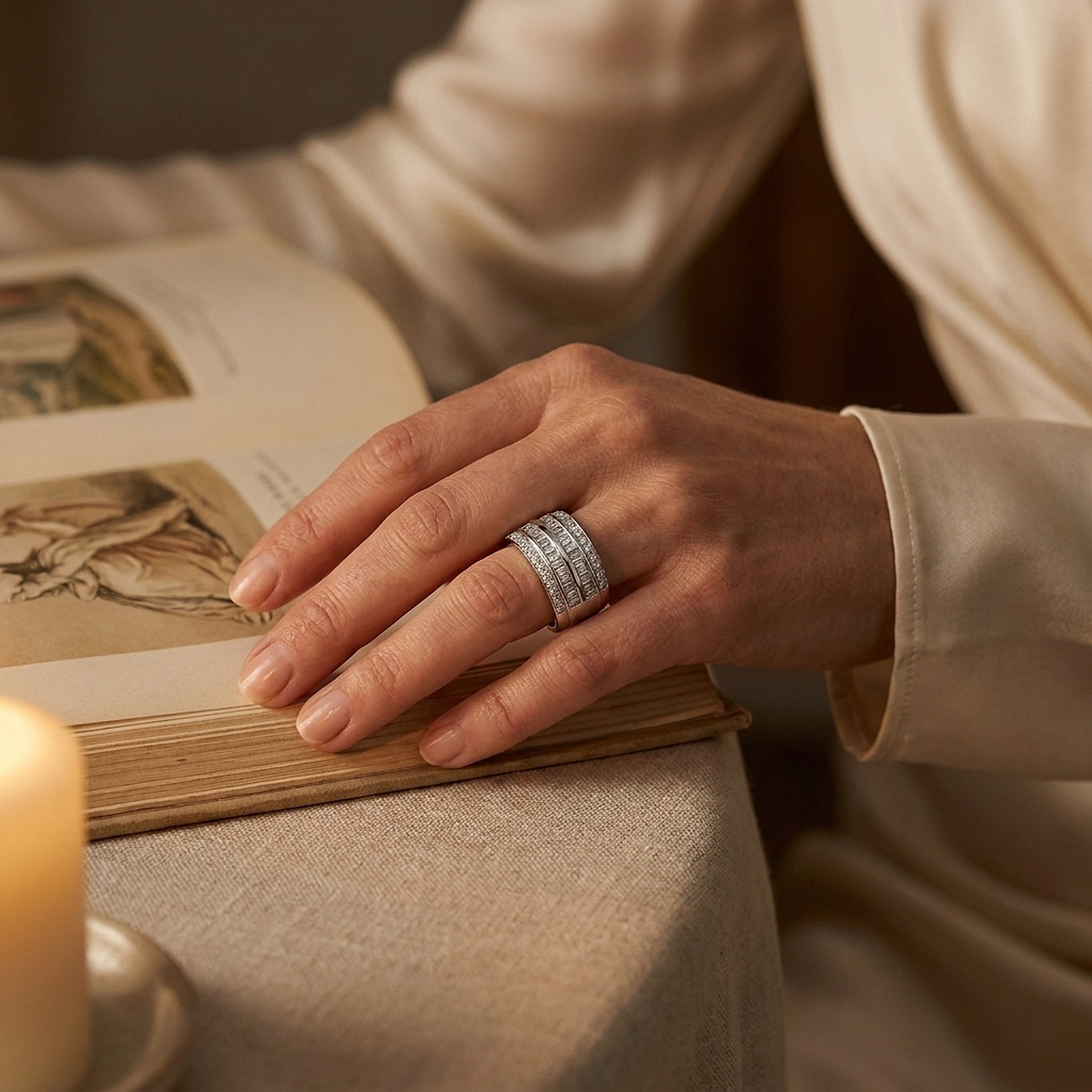 Platinum Diamond Wedding Band/Ring