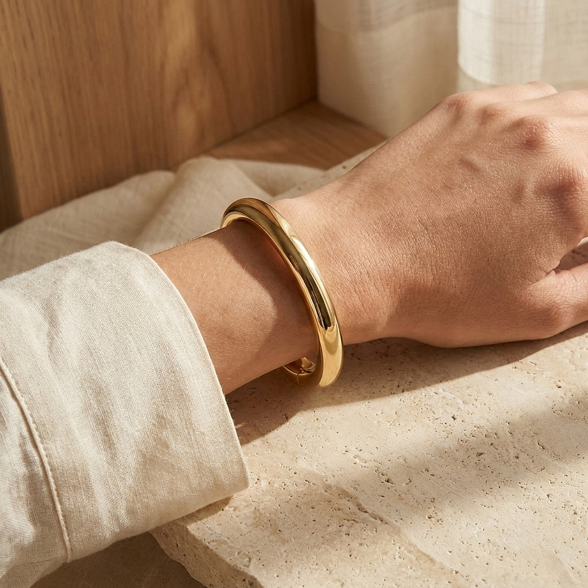 Pomellato 18K Yellow Gold Bangle Bracelet