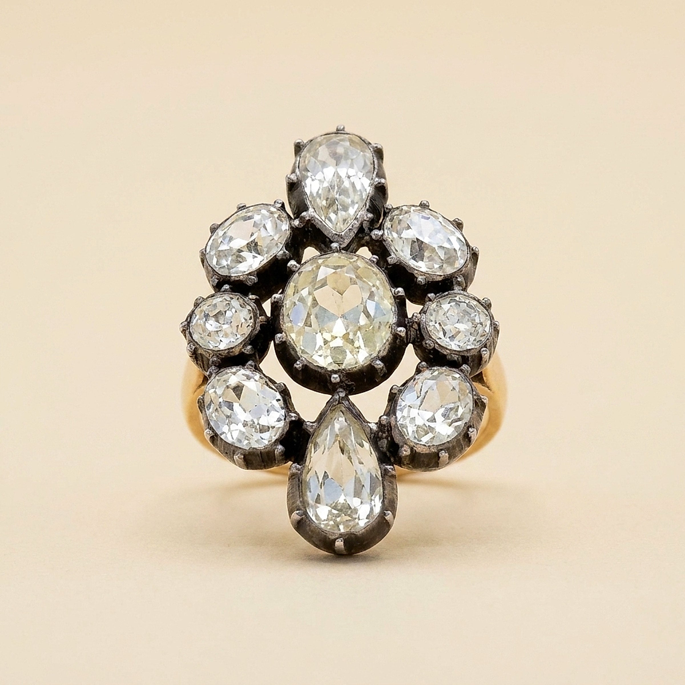 Sterling Silver & 14K Yellow Gold Quartz Crystal Ring