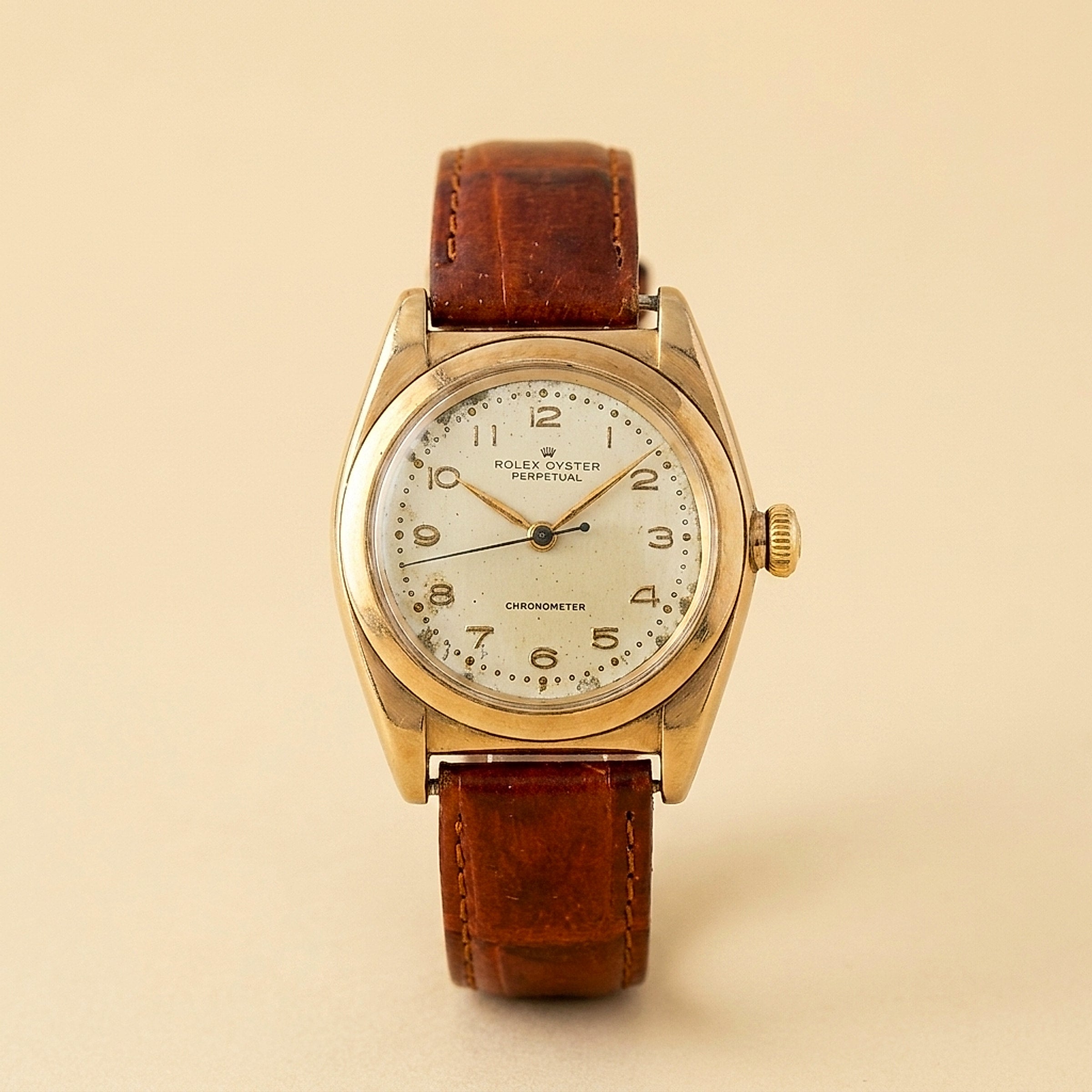 Rolex Mens Gold Watch