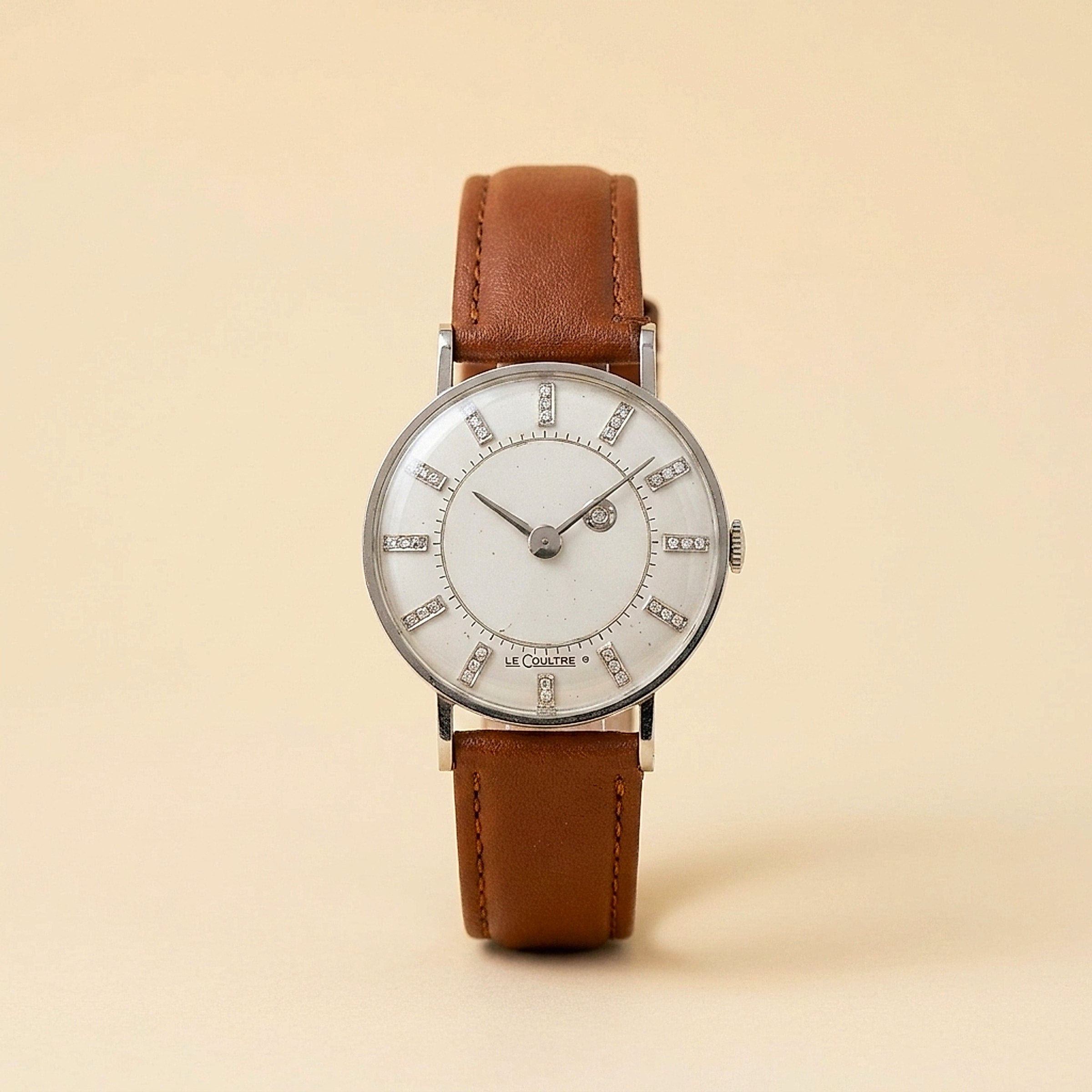 14K White Gold Le Coultre-Vacheron & Constantin Men's Wristwatch