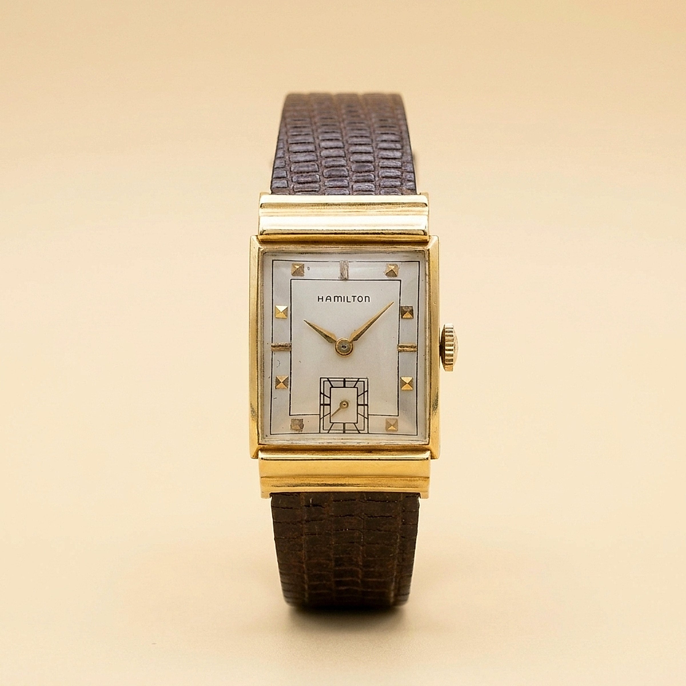 Hamilton 18K Yellow Gold 'Gordon' Mechanical Watch