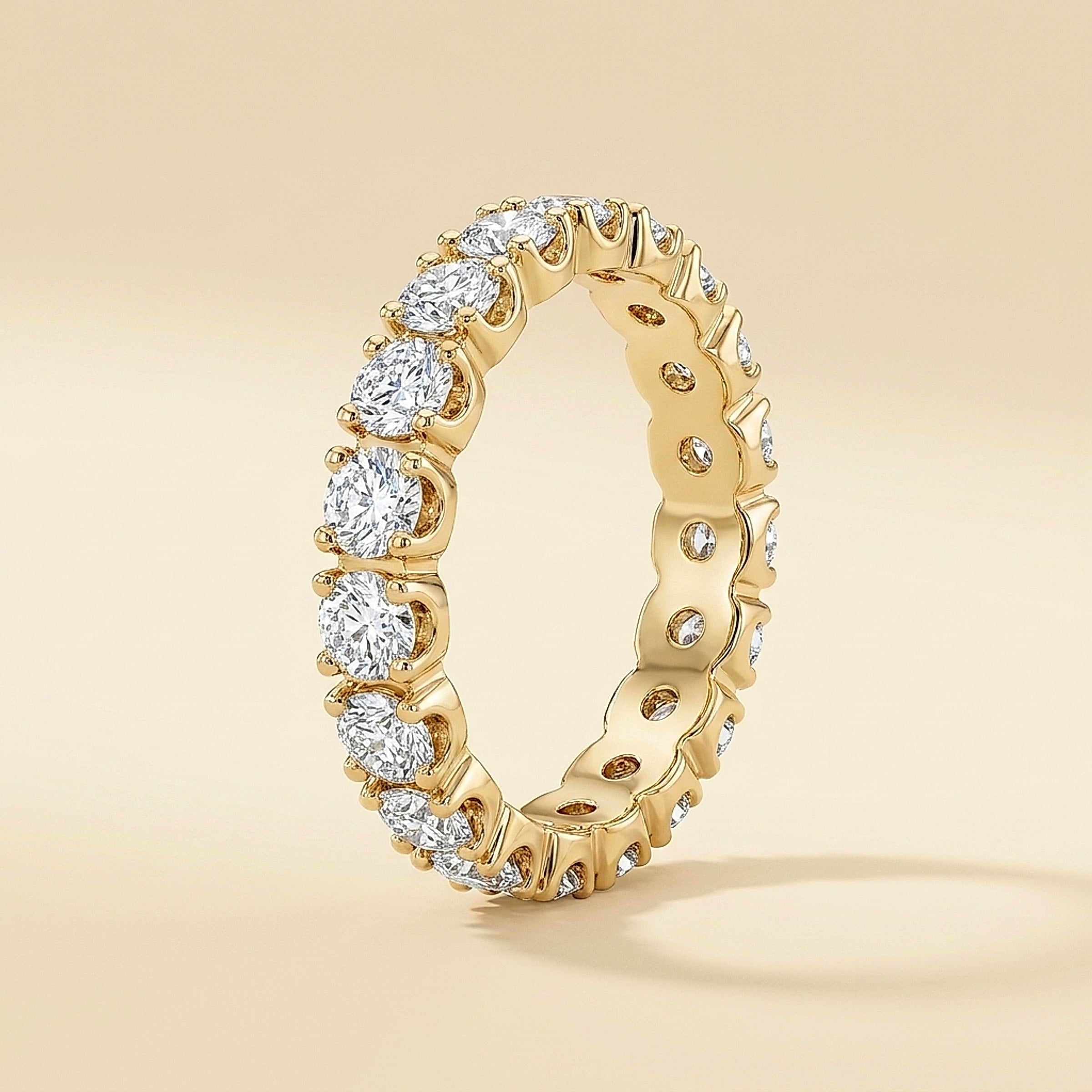 14K Yellow Gold Diamond Eternity Band