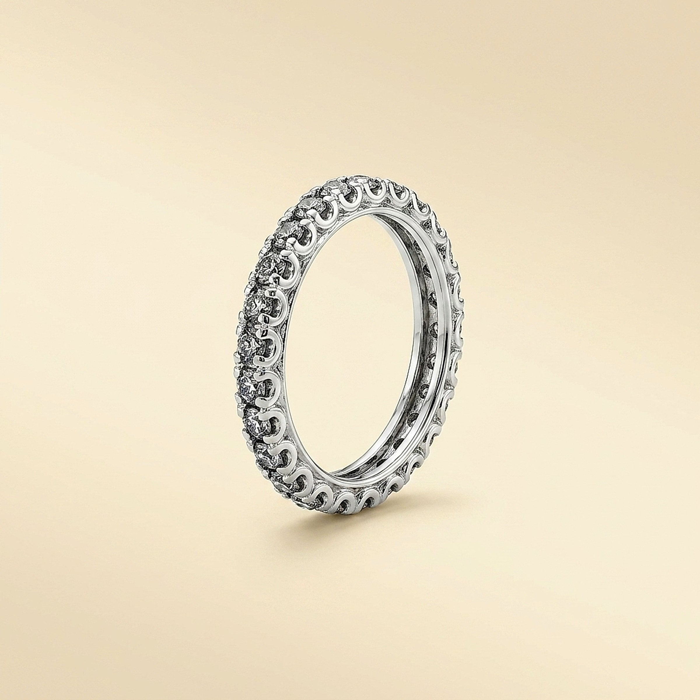 Platinum and Diamond Eternity Band