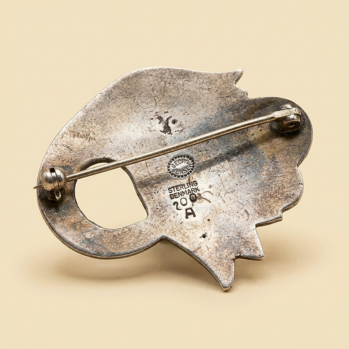 Georg Jensen Sterling Silver Tulip Brooch