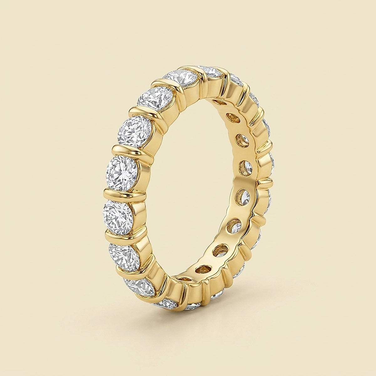 18K Yellow Gold Diamond Eternity Band