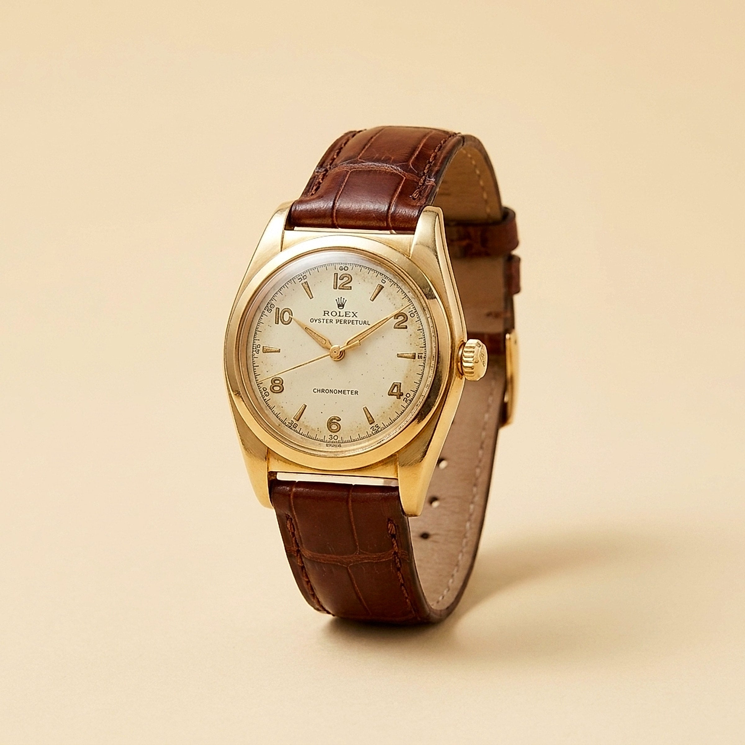Rolex Mens Gold Watch
