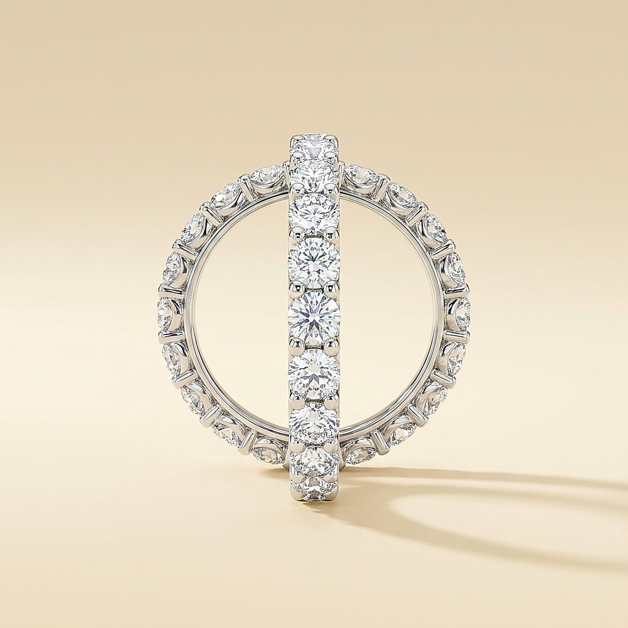 Platinum and Diamond Eternity Band