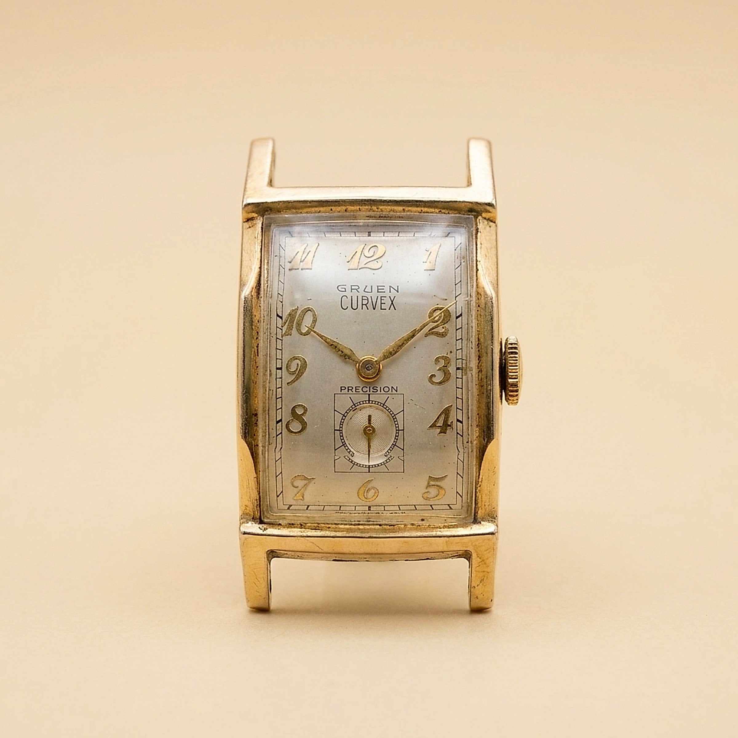 Gruen Curvex Precision 10K Gold-Filled Tank Watch