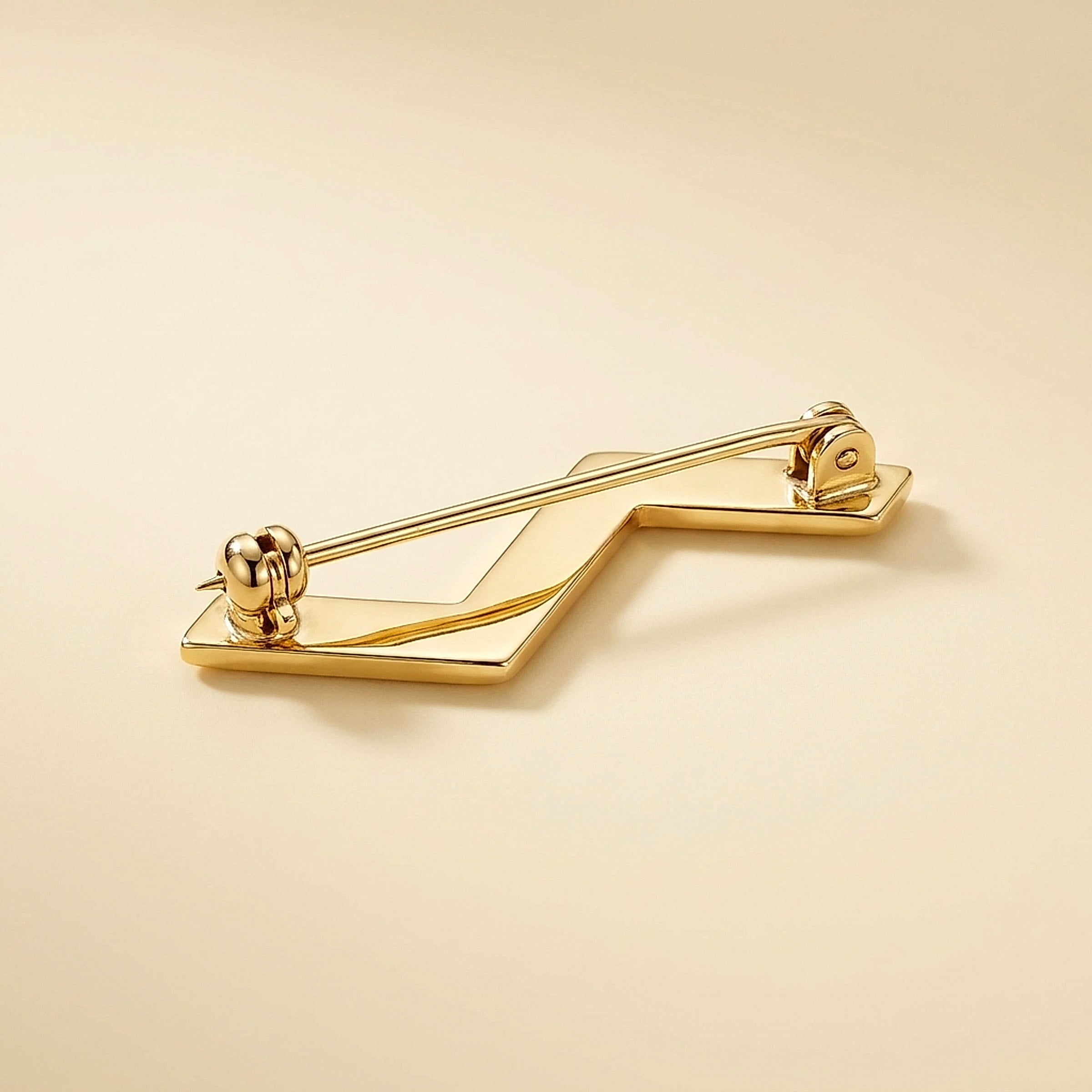 Paloma Picasso for Tiffany & Co. 18K Yellow Gold Zig Zag Pin