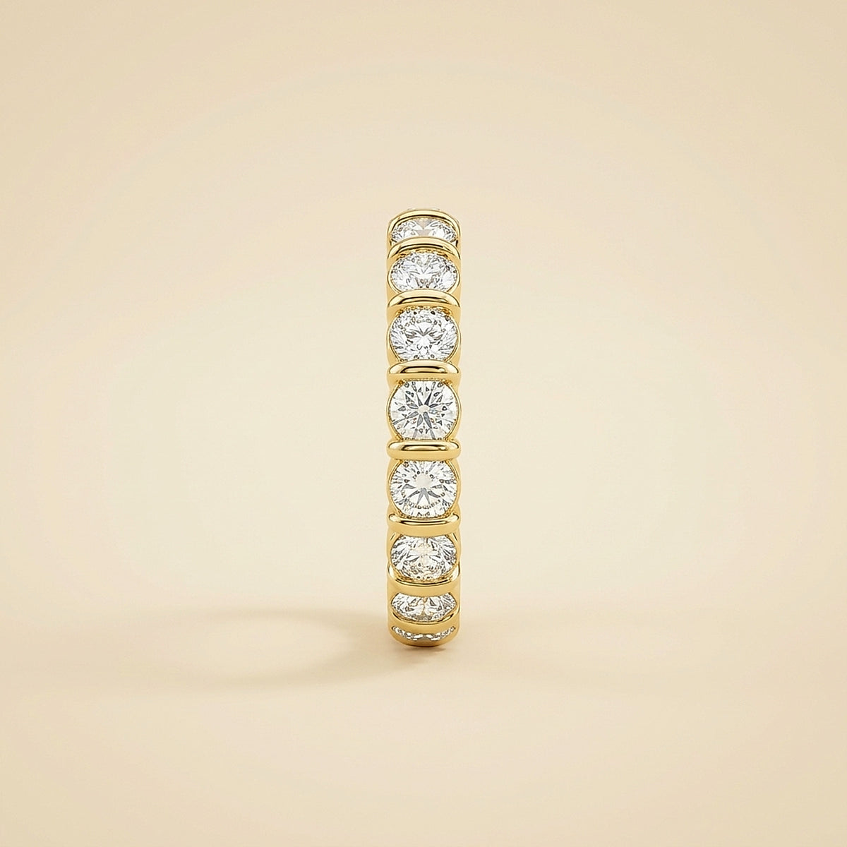 18K Yellow Gold Diamond Eternity Band