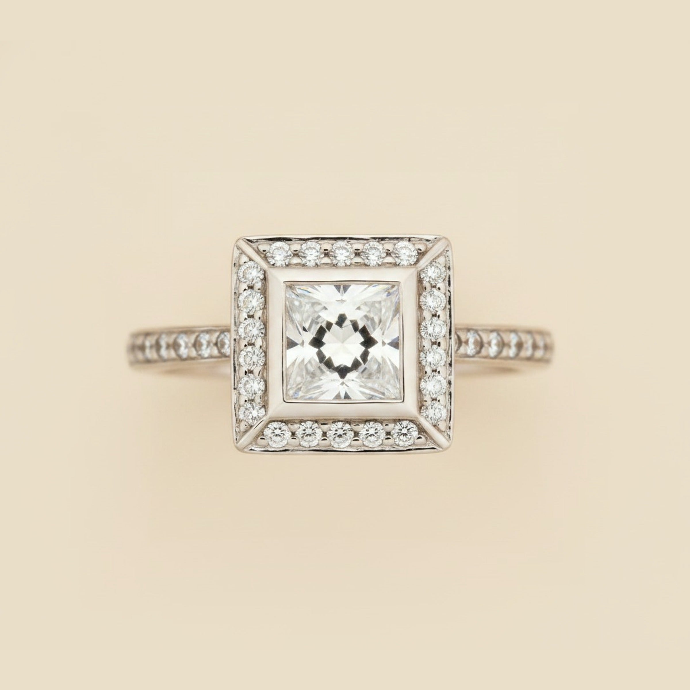 "Ritani" by Bailey, Banks and Biddle Platinum Diamond Engagement Ring