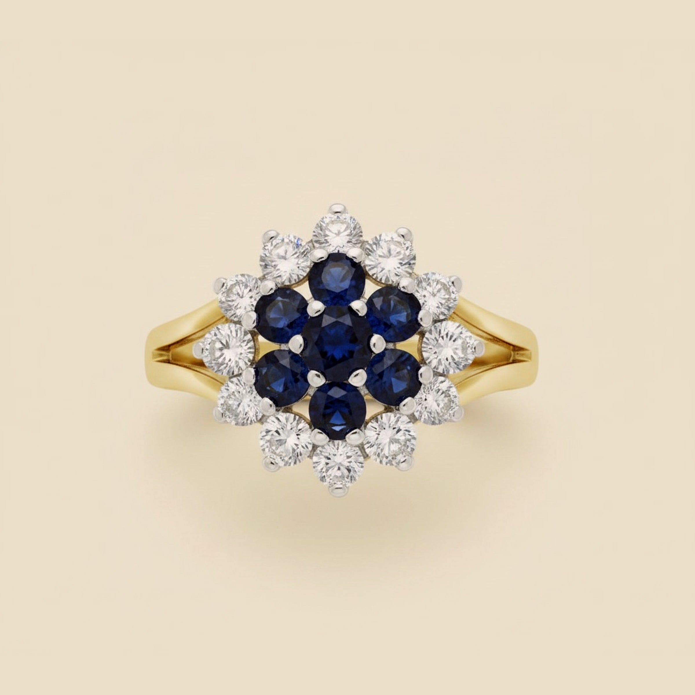 Sapphire & Diamond Cocktail Ring – Empire Diamond – view 2