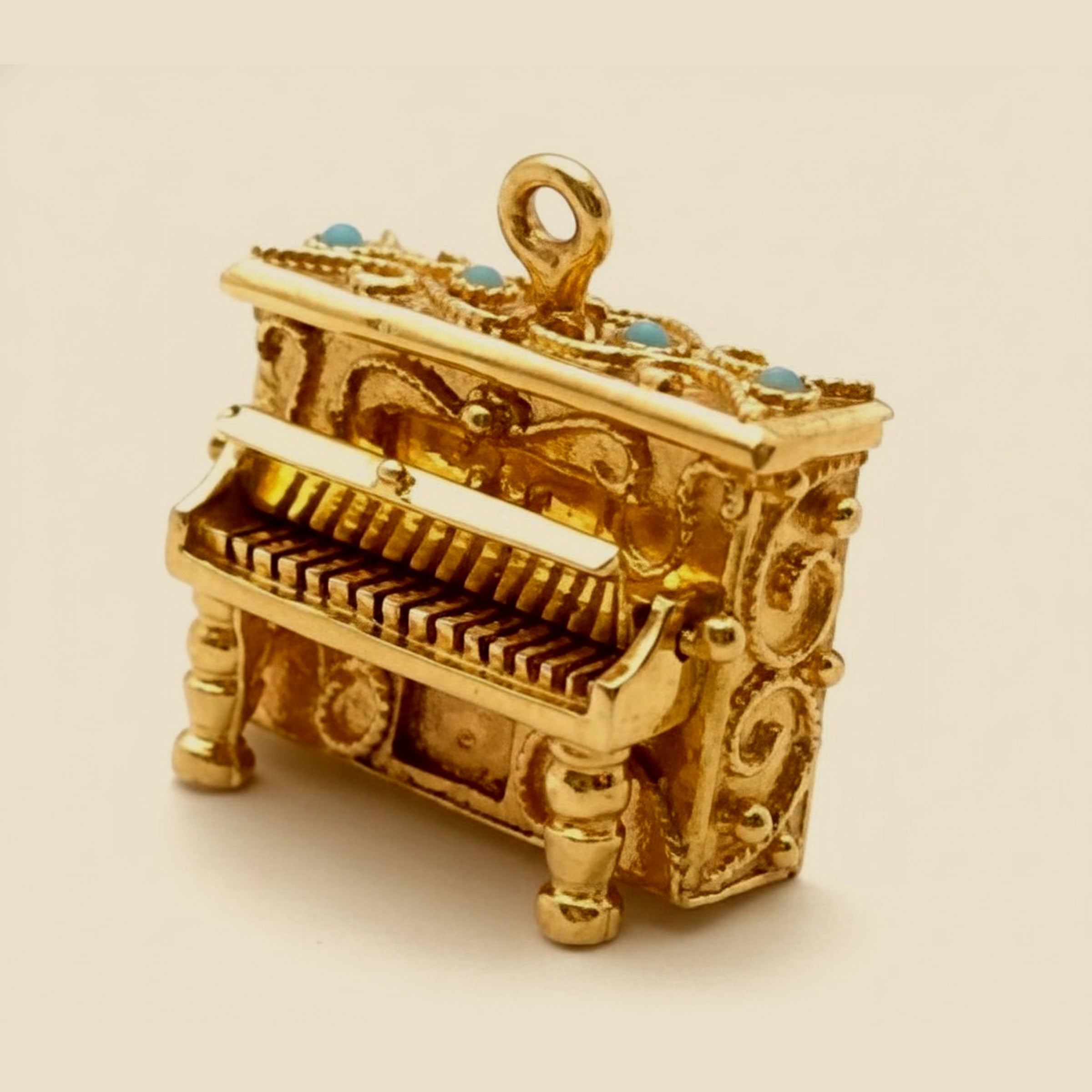 Solid Upright Piano Charm – Empire Diamond