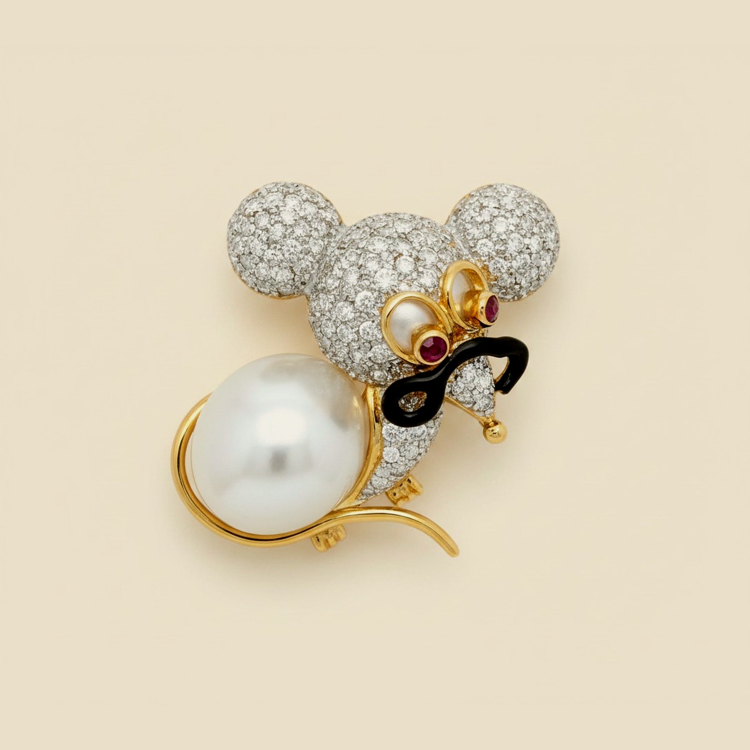 South Sea Pearl & Diamond Mouse – Empire Diamond