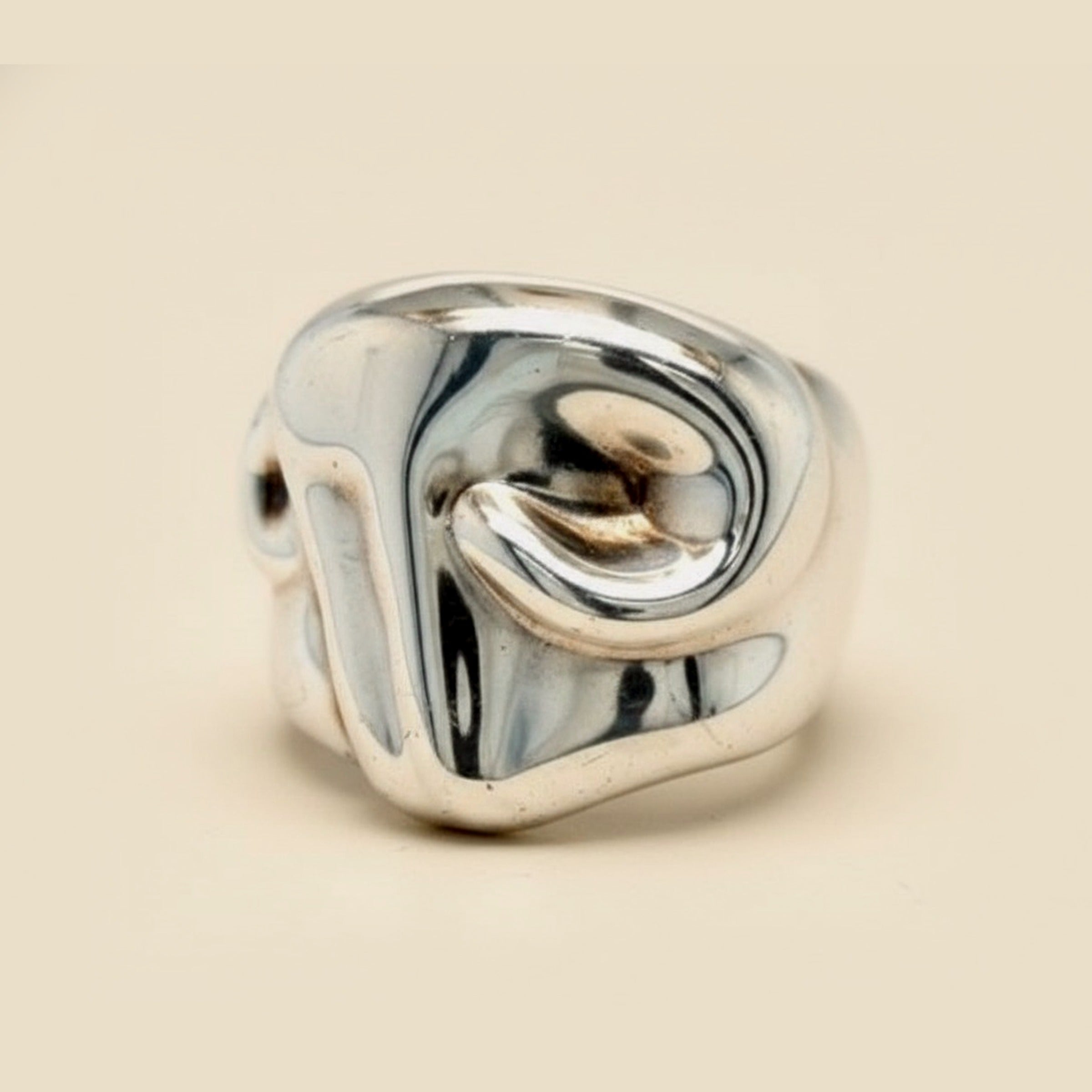 Tiffany & Co. Elsa Peretti Sterling Silver Taurus Cuff Wide