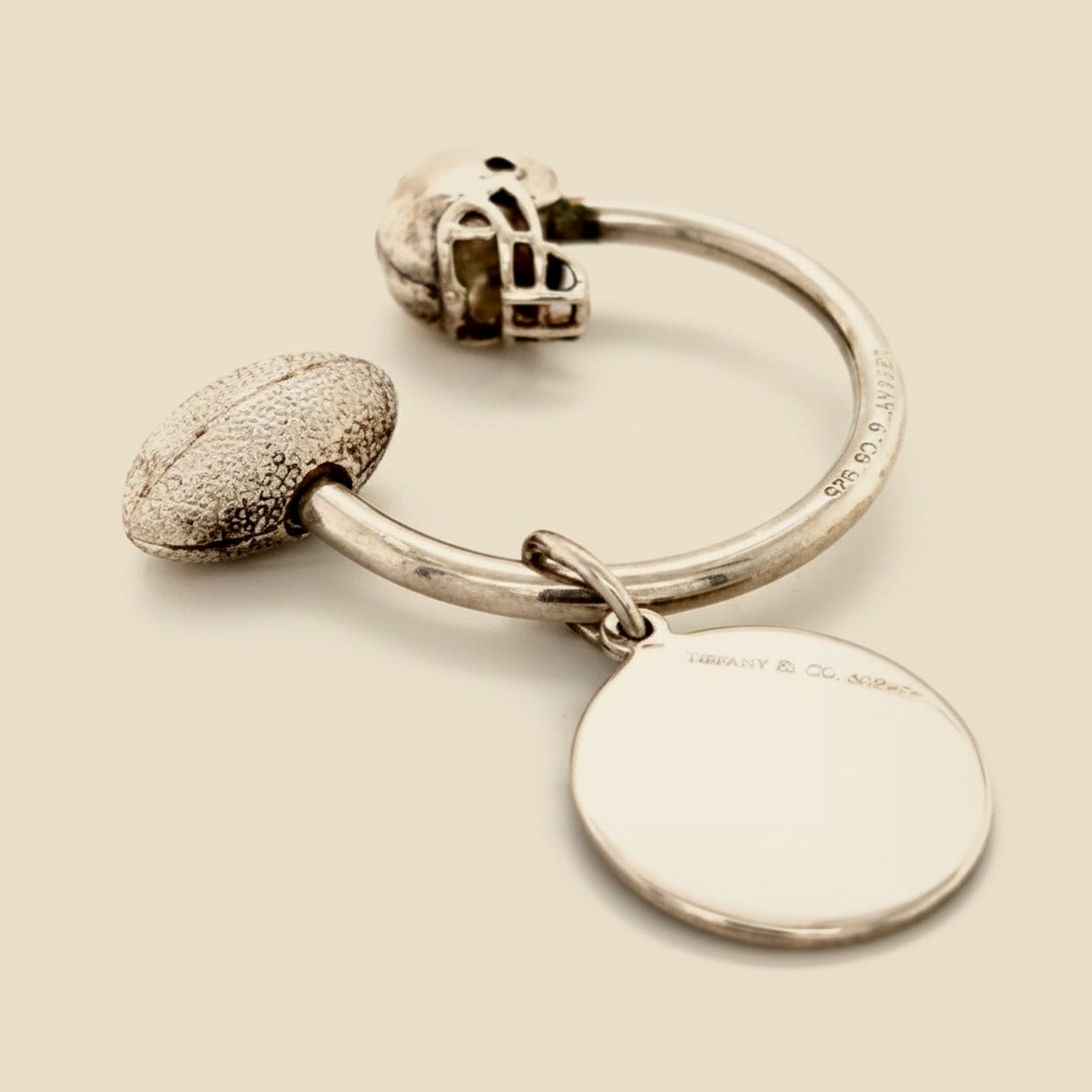 Tiffany & Co. Football & Helmet Key Ring