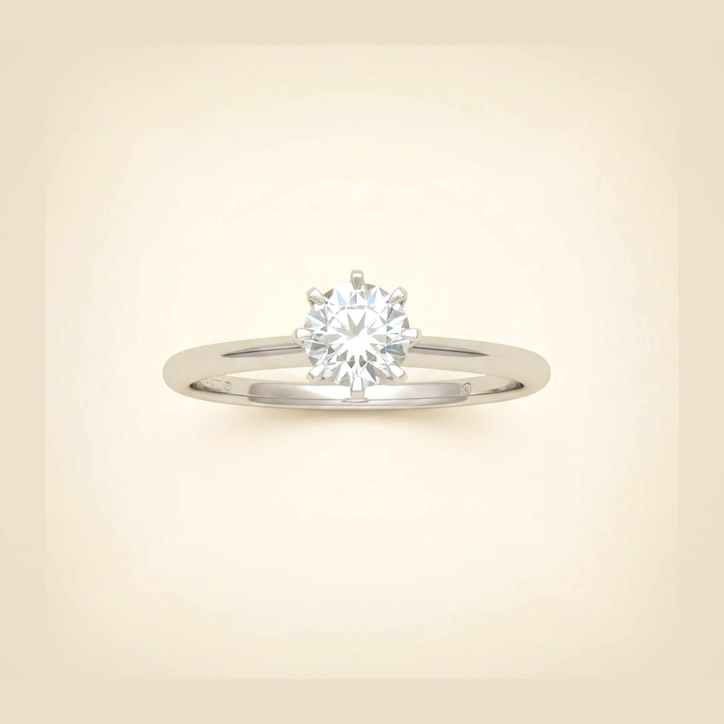Tiffany & Co. Knife Edge Diamond Solitaire Engagement Ring
