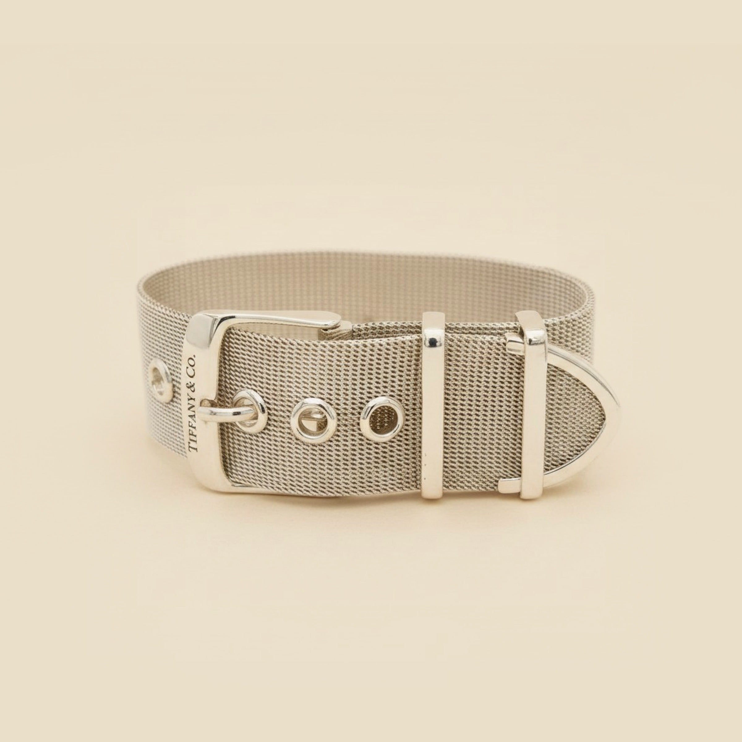 Tiffany & Co. Sterling Silver "Somerset" Mesh Buckle Bracelet – Empire Diamond