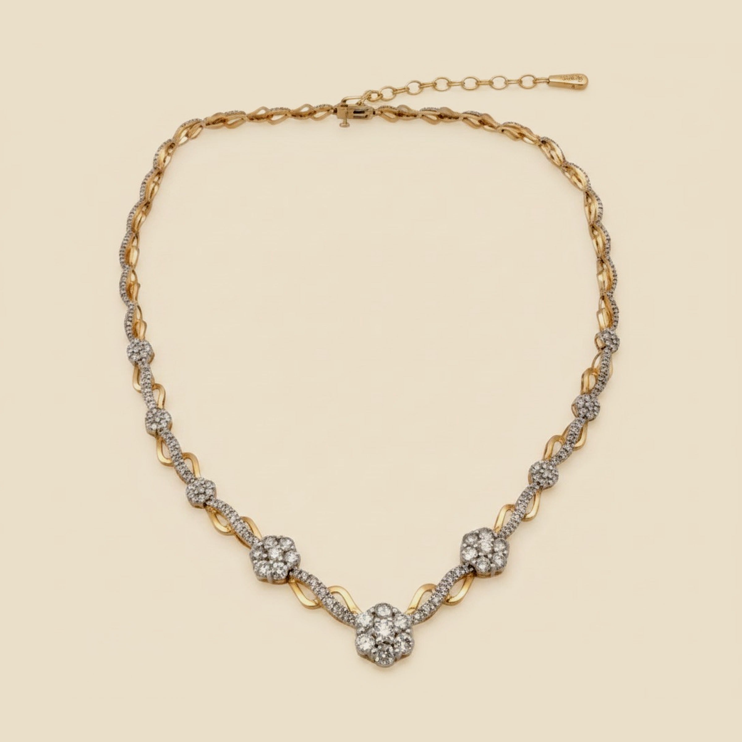 Two Tone Diamond Necklace – Empire Diamond