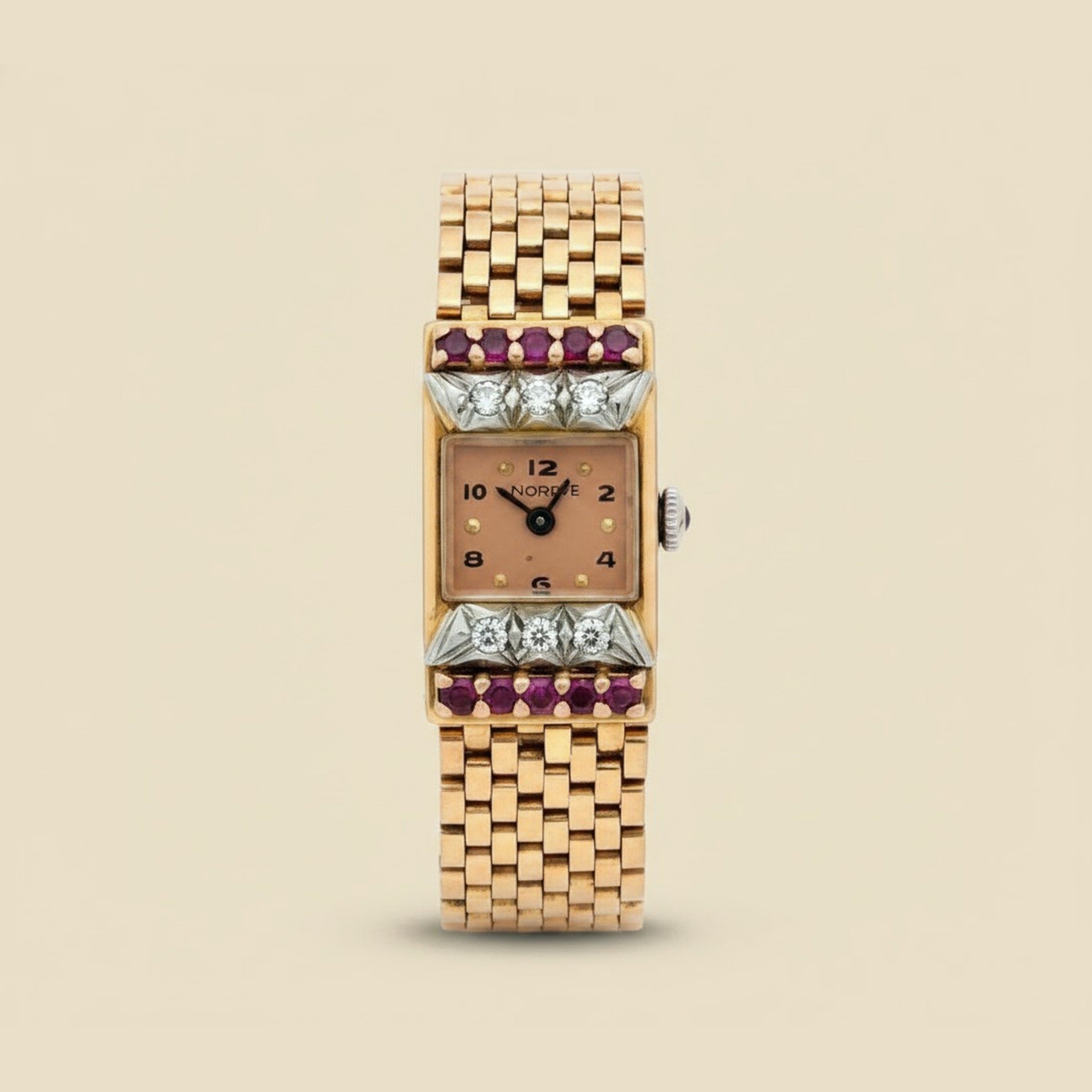 Vintage 14k Rose Gold Geneve Watch