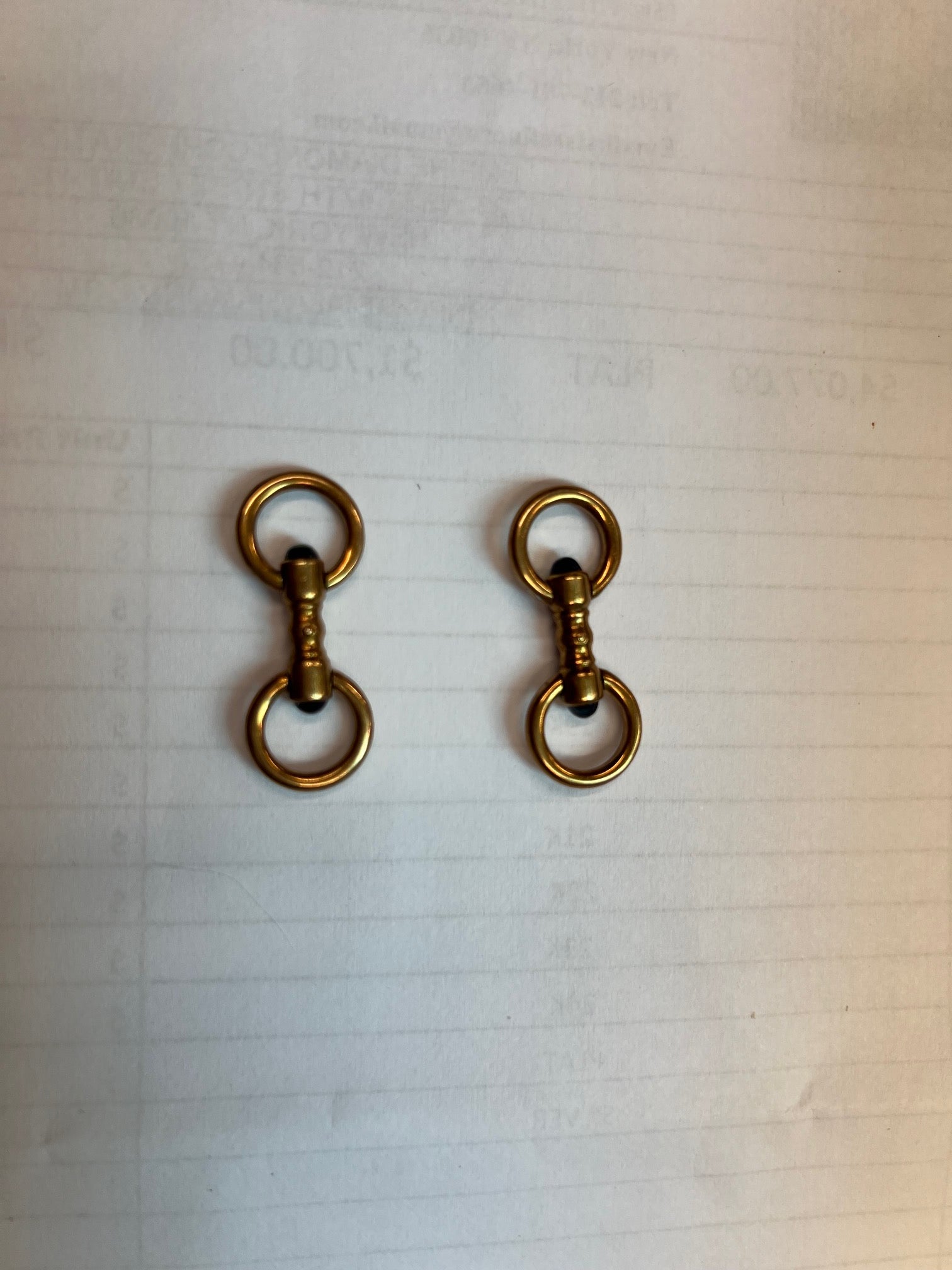 Cartier 14k Yellow Gold Stirrup Cuff Links