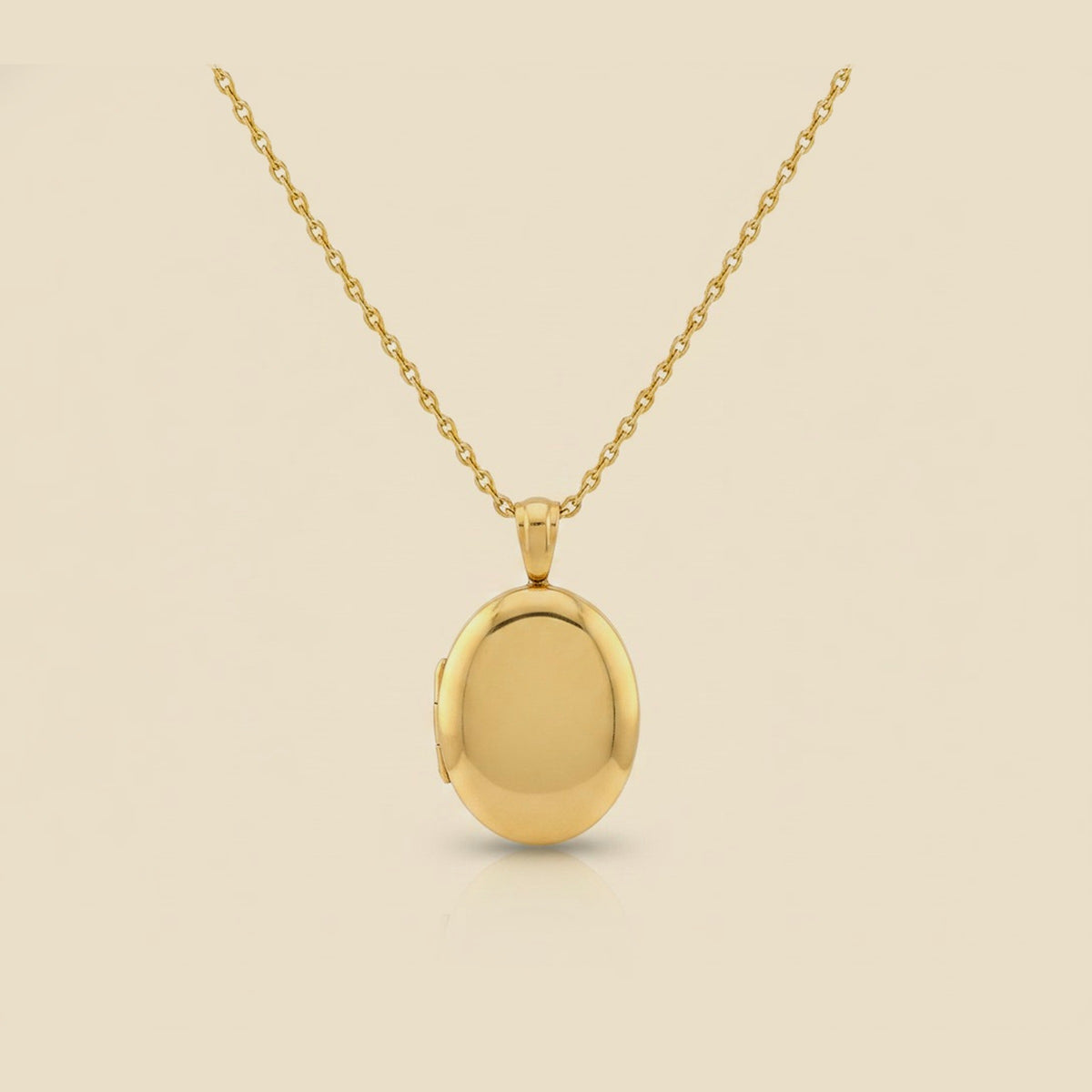 Classic Oval Shaped Locket Pendant