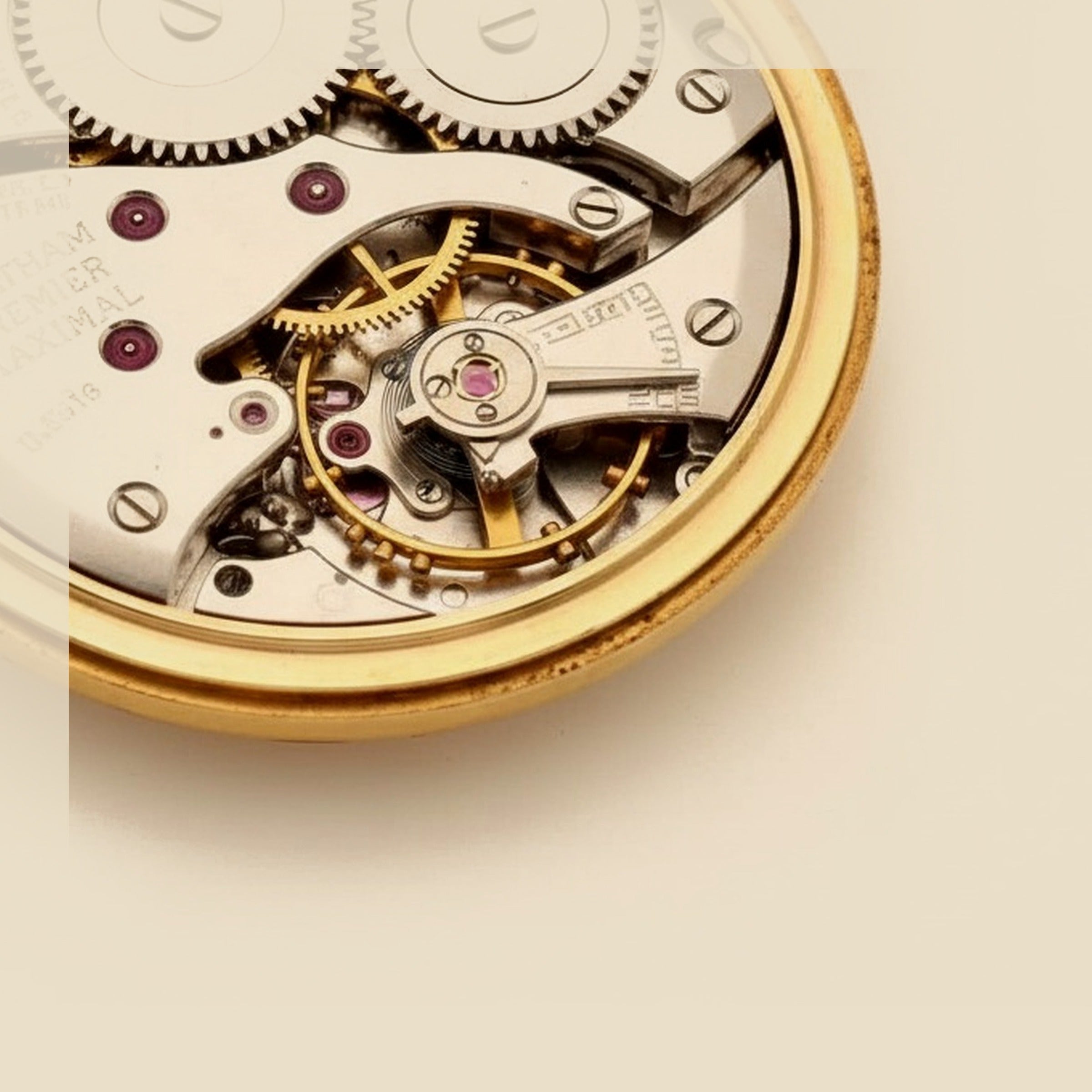 Waltham Premier Open-Face Pocket Watch – Empire Diamond – view 2