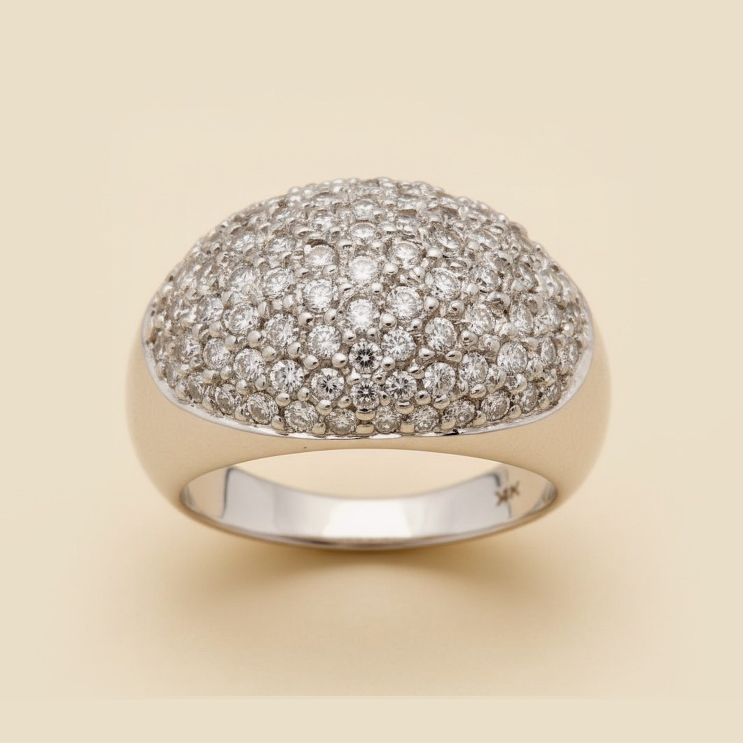 White Gold Diamond Cluster Ring – Empire Diamond – view 2