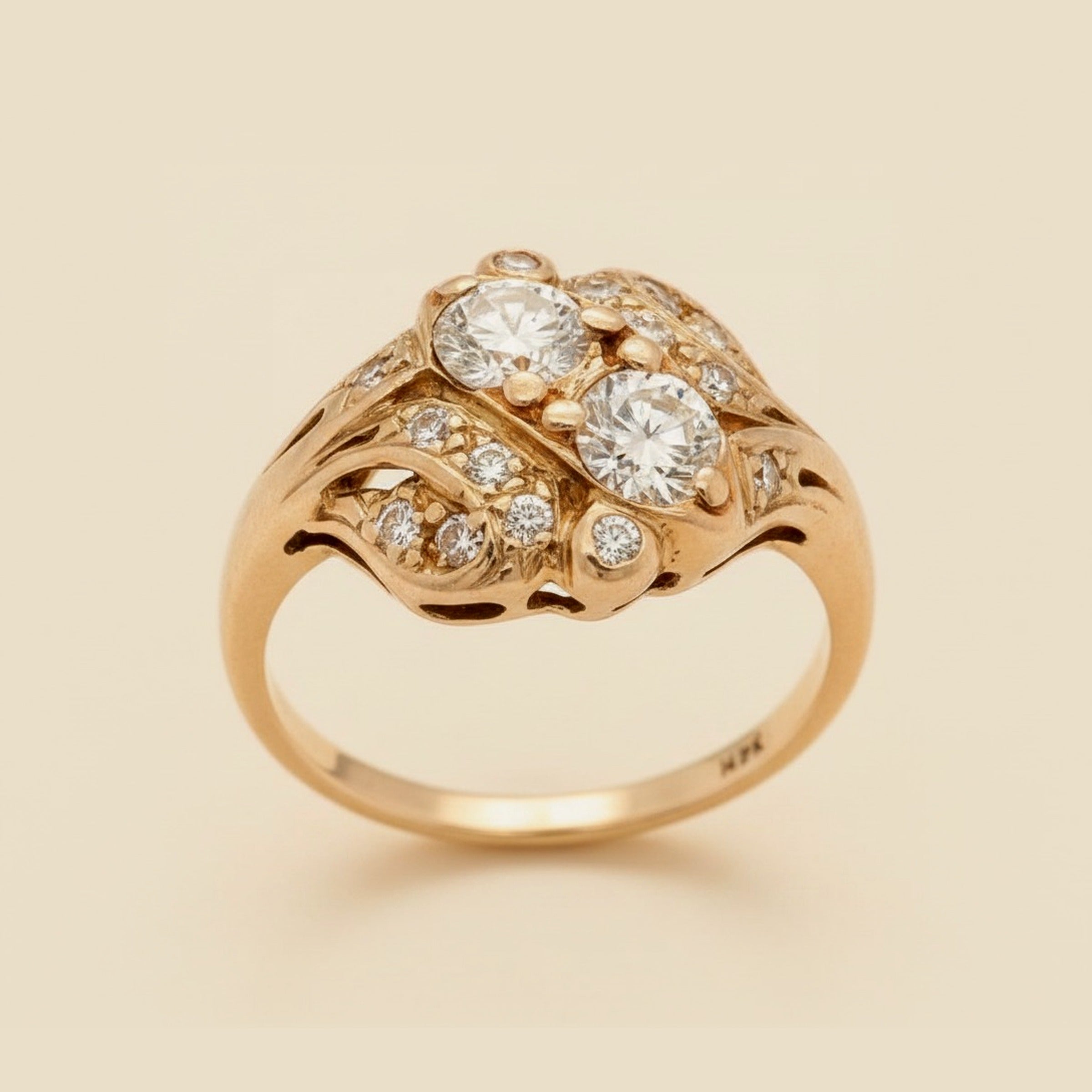 White Gold Diamond Cocktail Ring – Empire Diamond – view 2