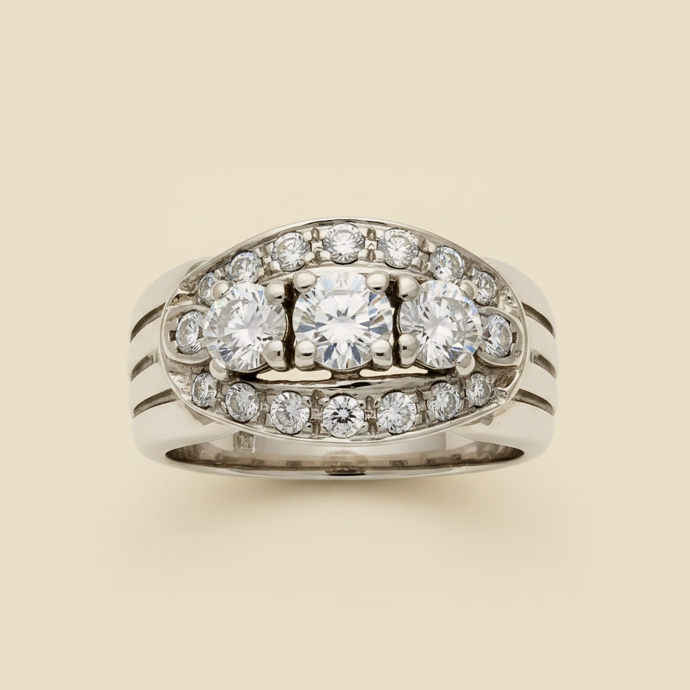 White Gold Diamond Cocktail Ring – Empire Diamond – view 2
