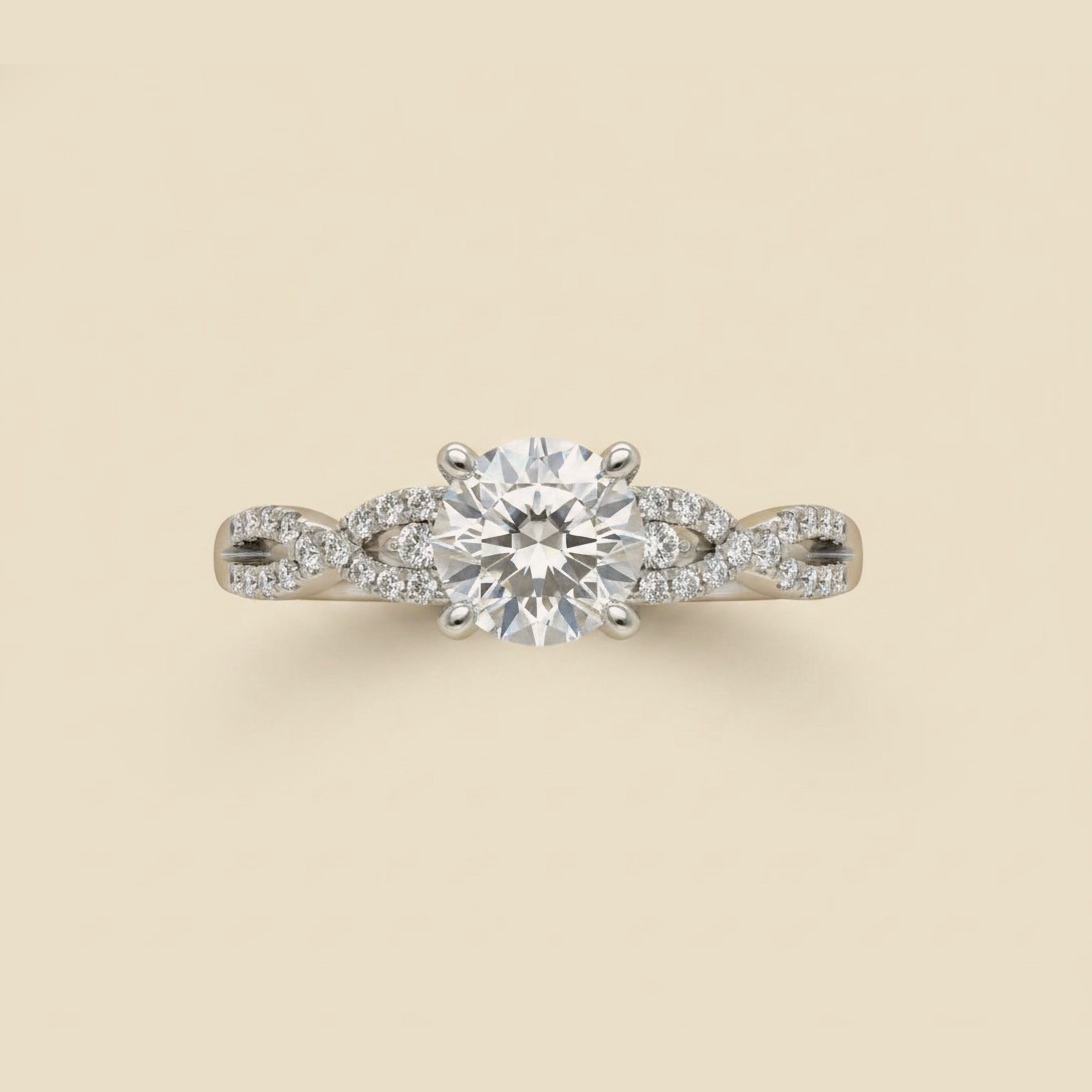 White Gold Diamond Engagement Ring