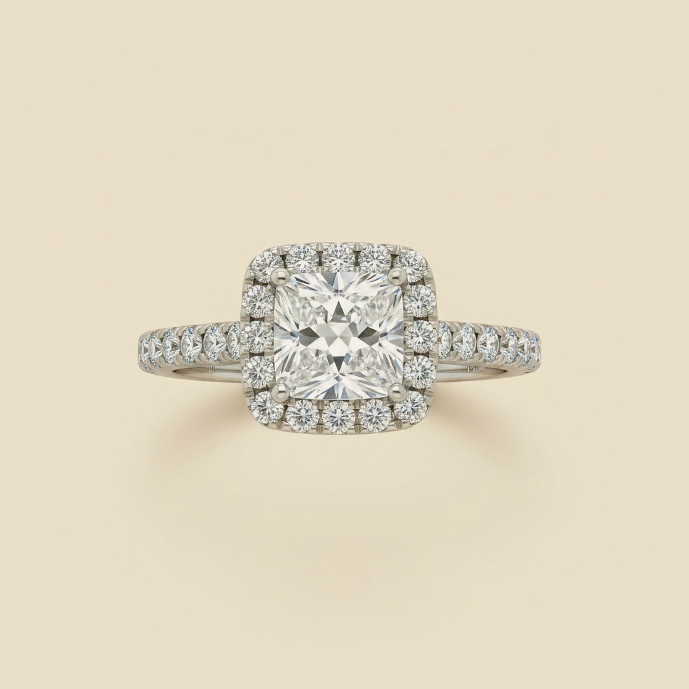 White Gold Diamond Engagement Ring