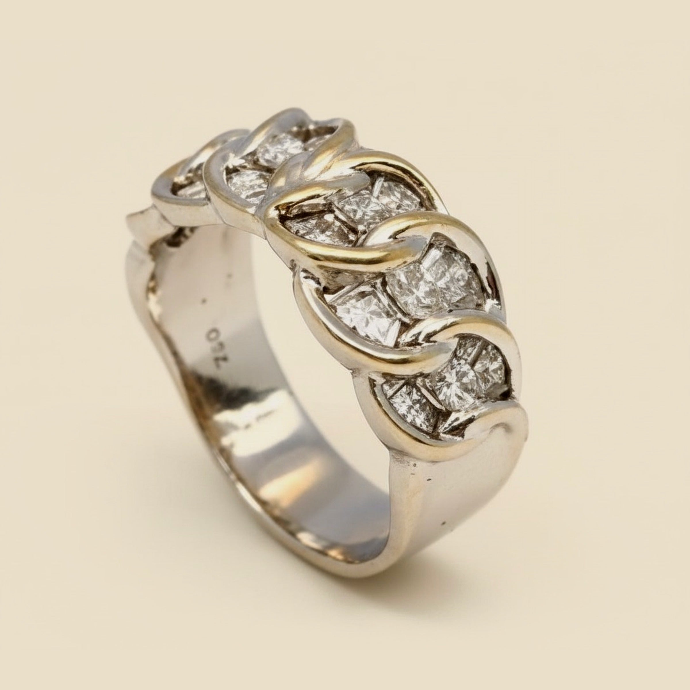 White Gold Diamond Wedding Band – Empire Diamond