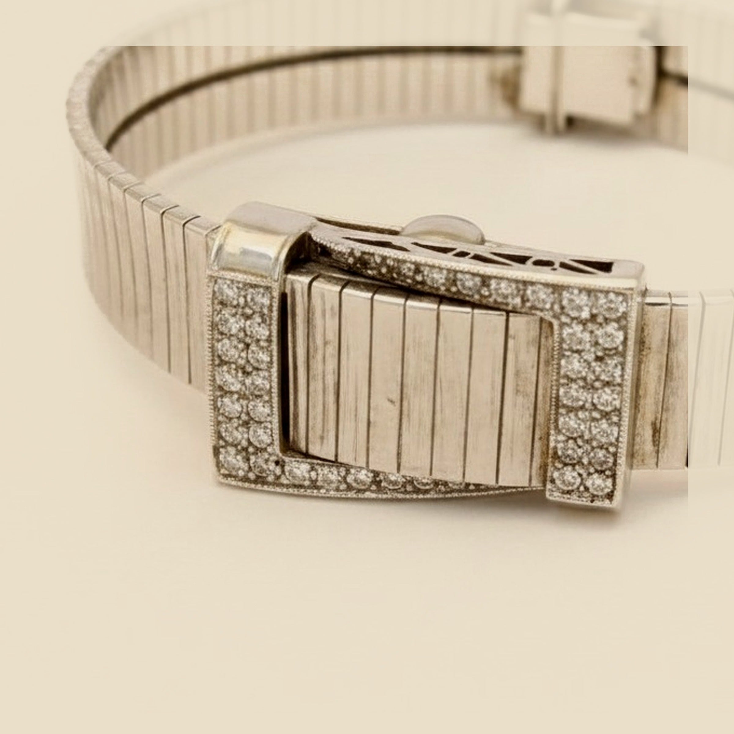 White Gold "Jean Claude" Closed Face Woman Watch – Empire Diamond – view 2